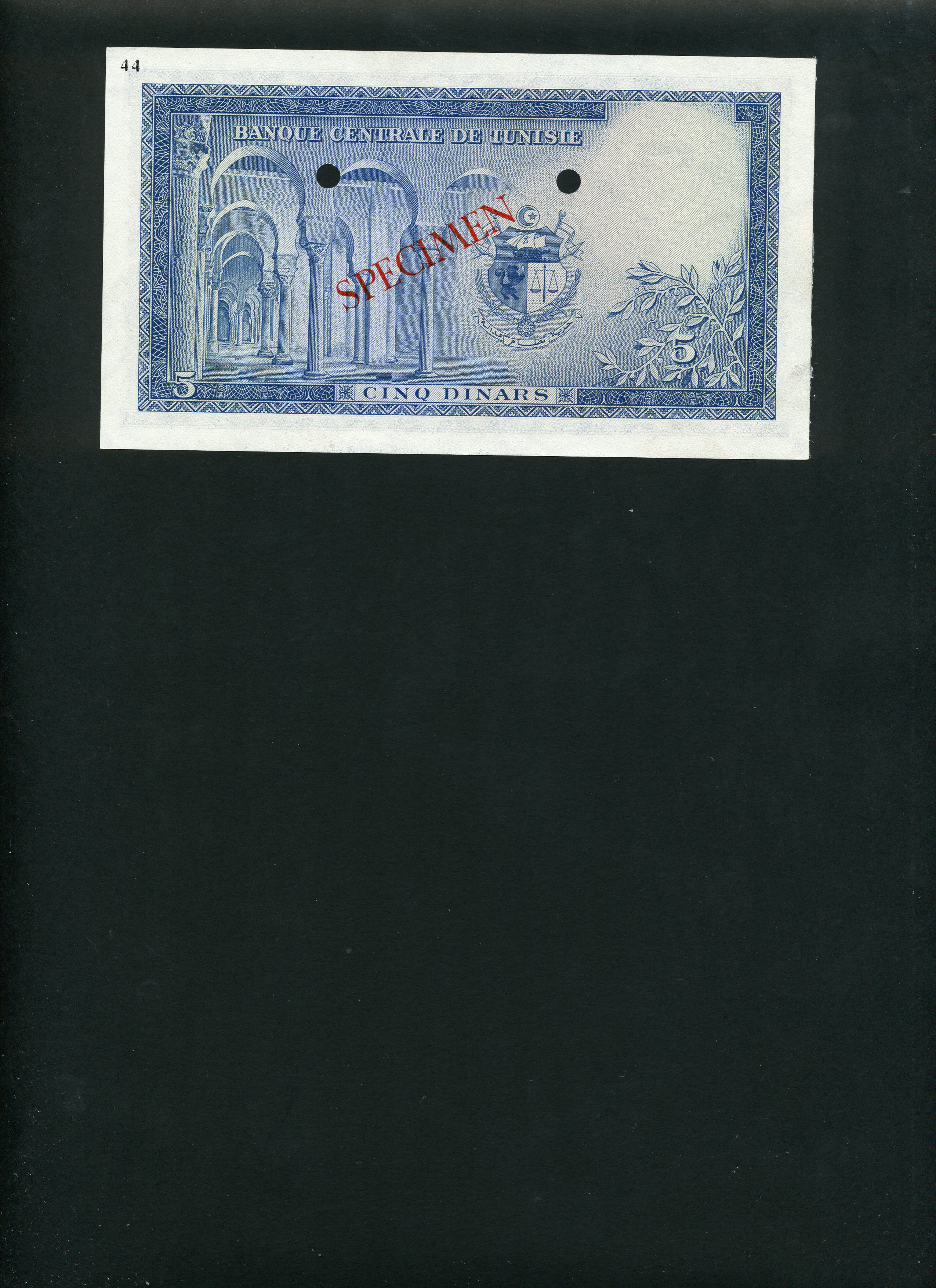  Blue; diagonal red SPECIMEN ovpt front/back; all-zero s/n 