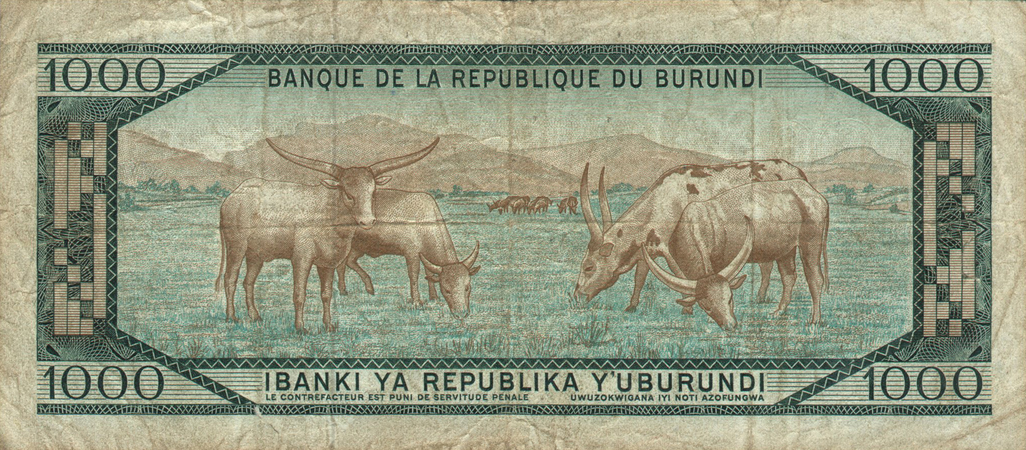  1 7 1977 Sig 7: Ntahonkiriye/Ntahonikora Serif s/n font Prefix B 