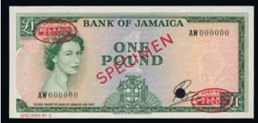  Diagonal red SPECIMEN and DLR oval ovpts; horizontal red SPECIMEN NO # ovpt lower left; all-zero s/n 