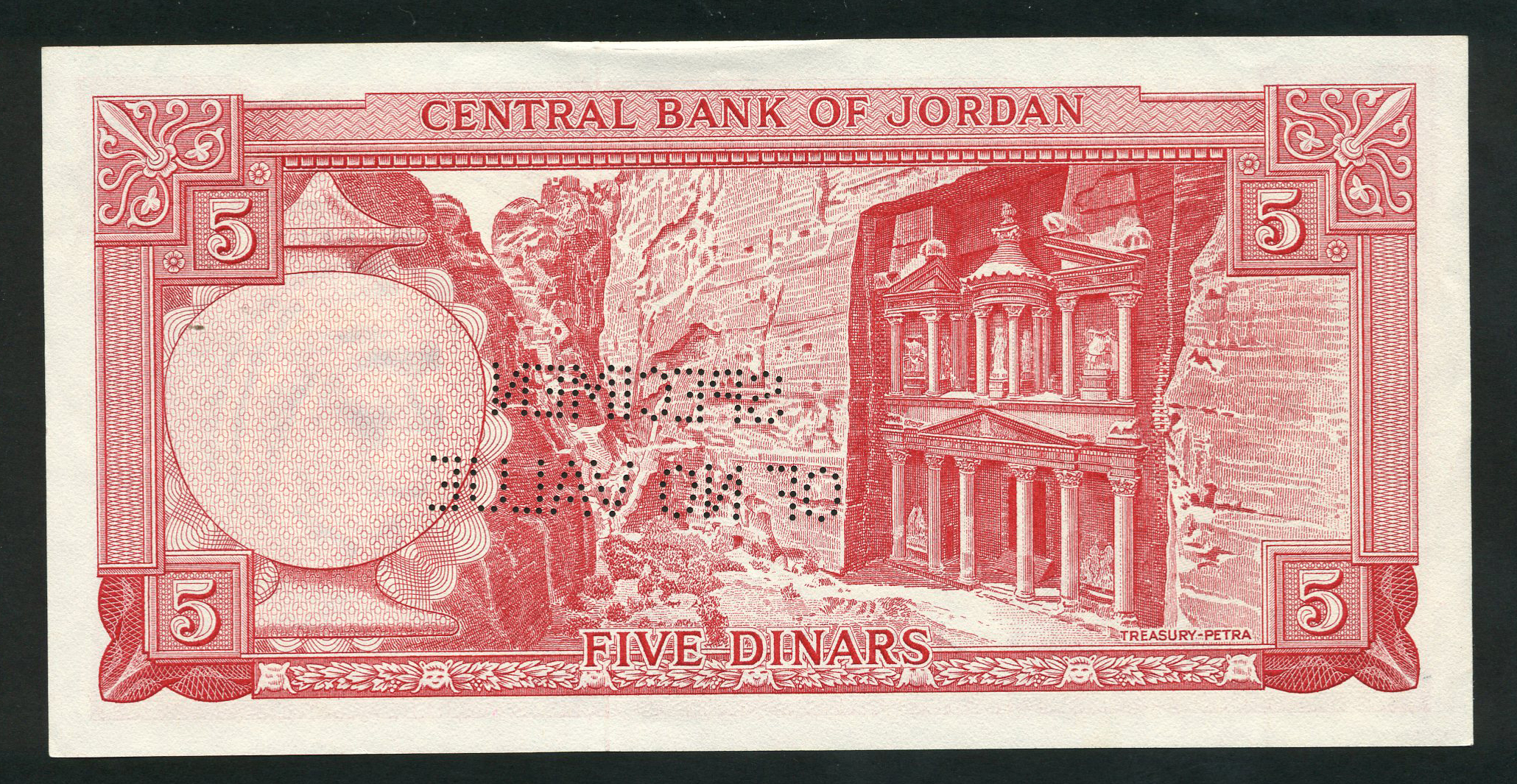  Horizontal SPECIMEN / OF NO VALUE perf; all-zero s/n 