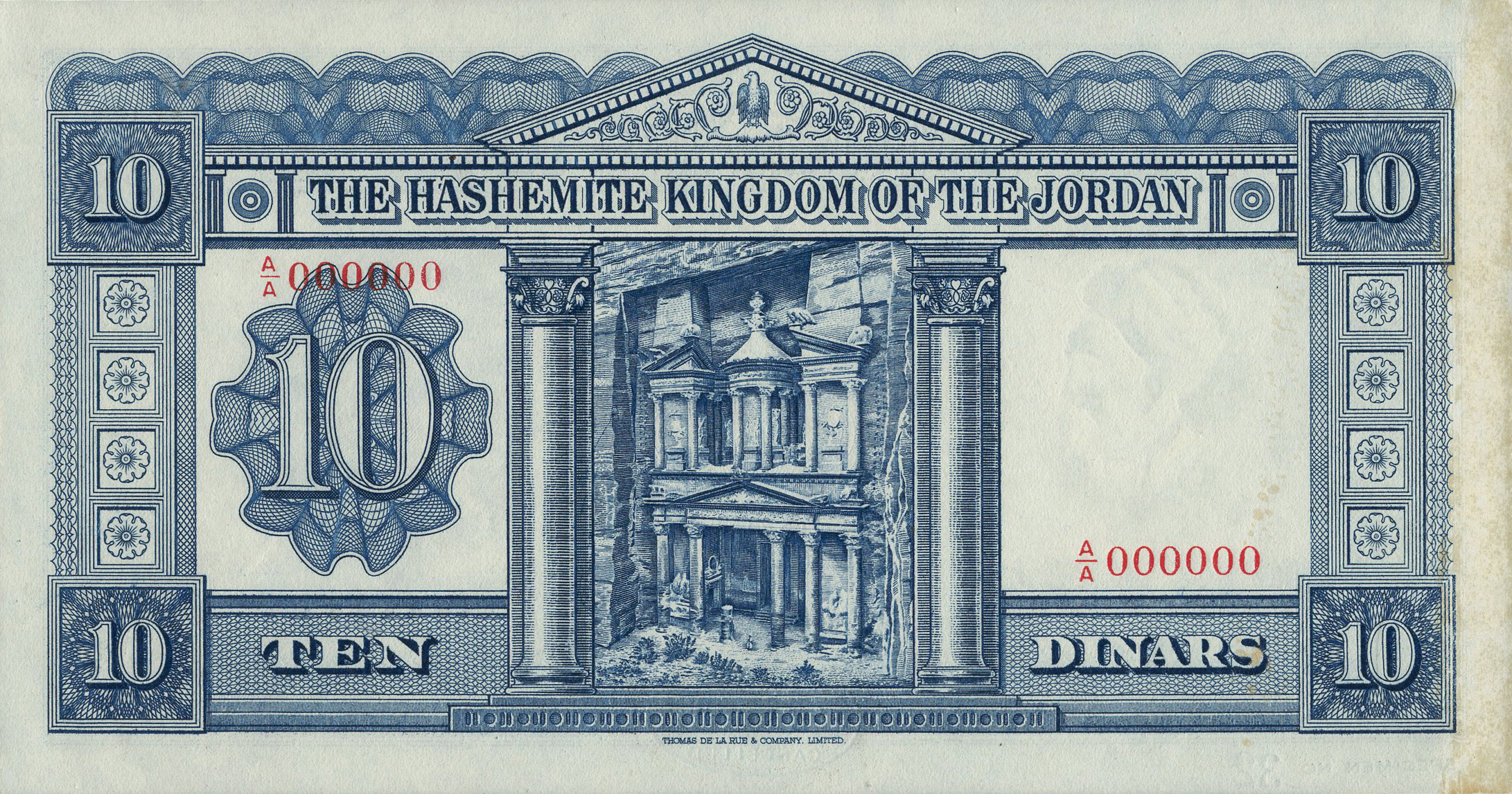  Black DLR oval ovpt; horizontal black SPECIMEN No # ovpt lower left; all-zero s/n 