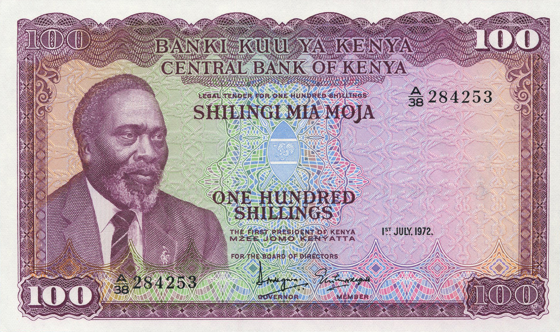  1ST JULY, 1972 Prefix A/29 - A/38 