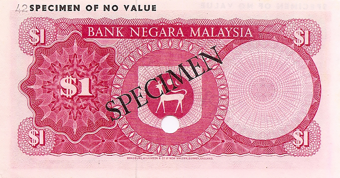  Red; diagonal black SPECIMEN ovpt front/back; horizontal black SPECIMEN OF NO VALUE upper left front/back; no sig; no s/n 