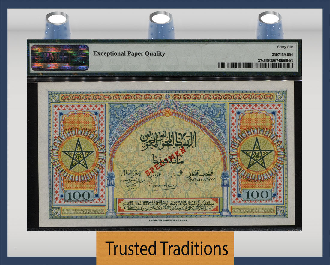  Two diagonal red SPECIMEN ovpts front; one diagonal red SPECIMEN ovpt back; all-zero s/n 