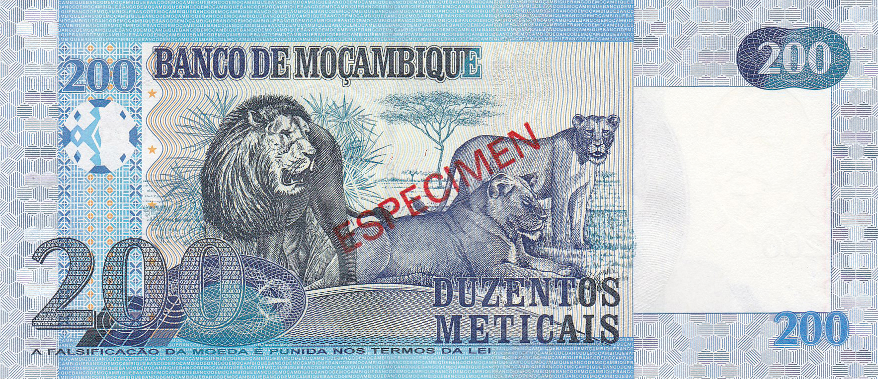  Diagonal red ESPECIMEN ovpt front/back; all-zero s/n 