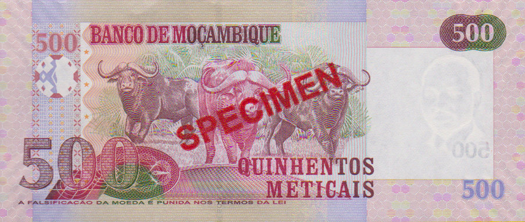  Diagonal red SPECIMEN ovpt front/back; horizontal red # ovpt lower left front; all-zero s/n 