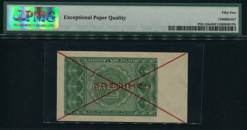  Horizontal red Specimen and large X ovpt front/back 