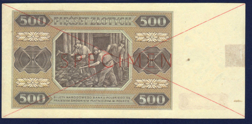  Horizontal red Specimen and large X ovpt front/back; normal s/n 