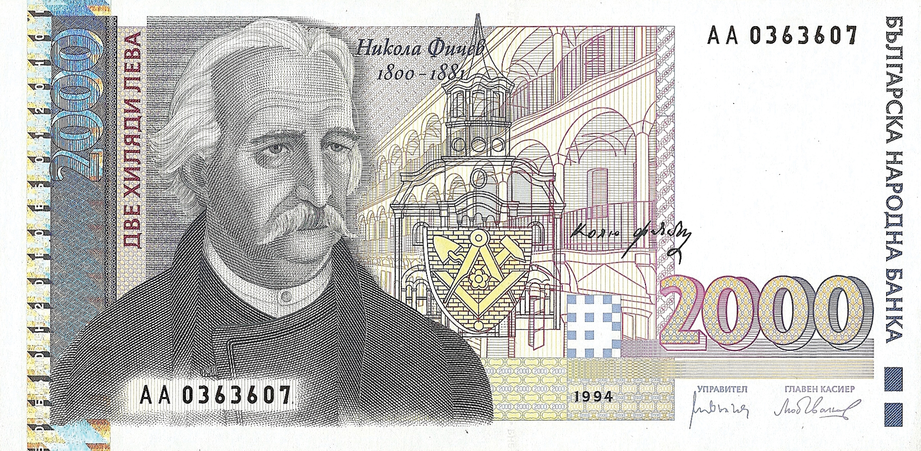  1994 Sig 18: Vulchev/Ivanov 2-letter prefix Intro: 21 12 1994 