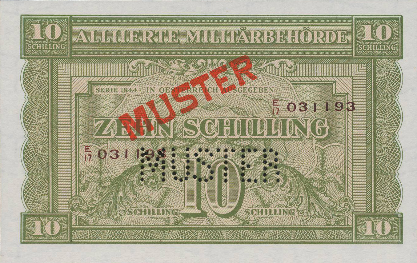  Diagonal red MUSTER ovpt front/back; horizontal MUSTER perf; normal s/n 