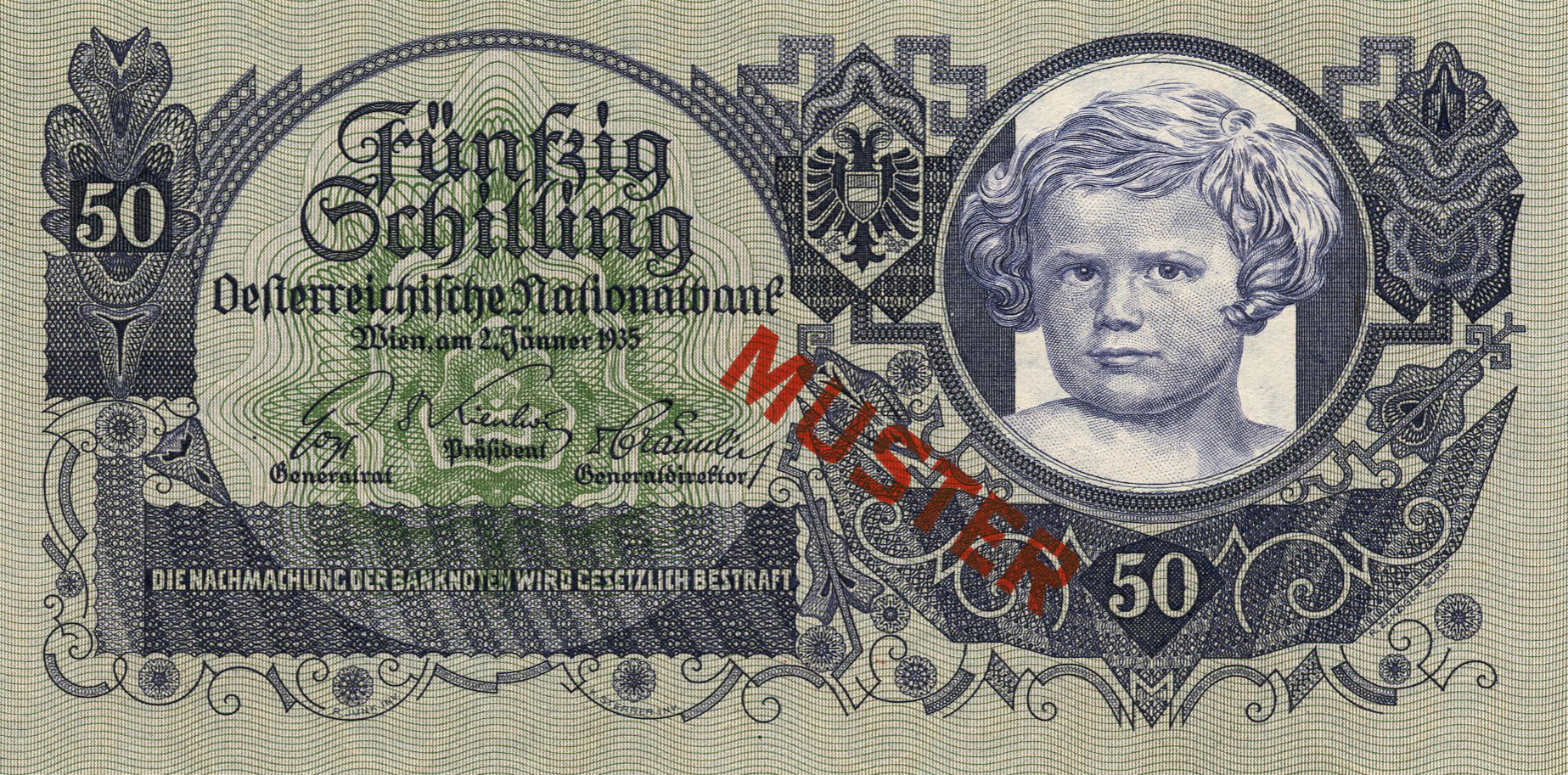  Diagonal red MUSTER ovpt front/back; normal s/n 