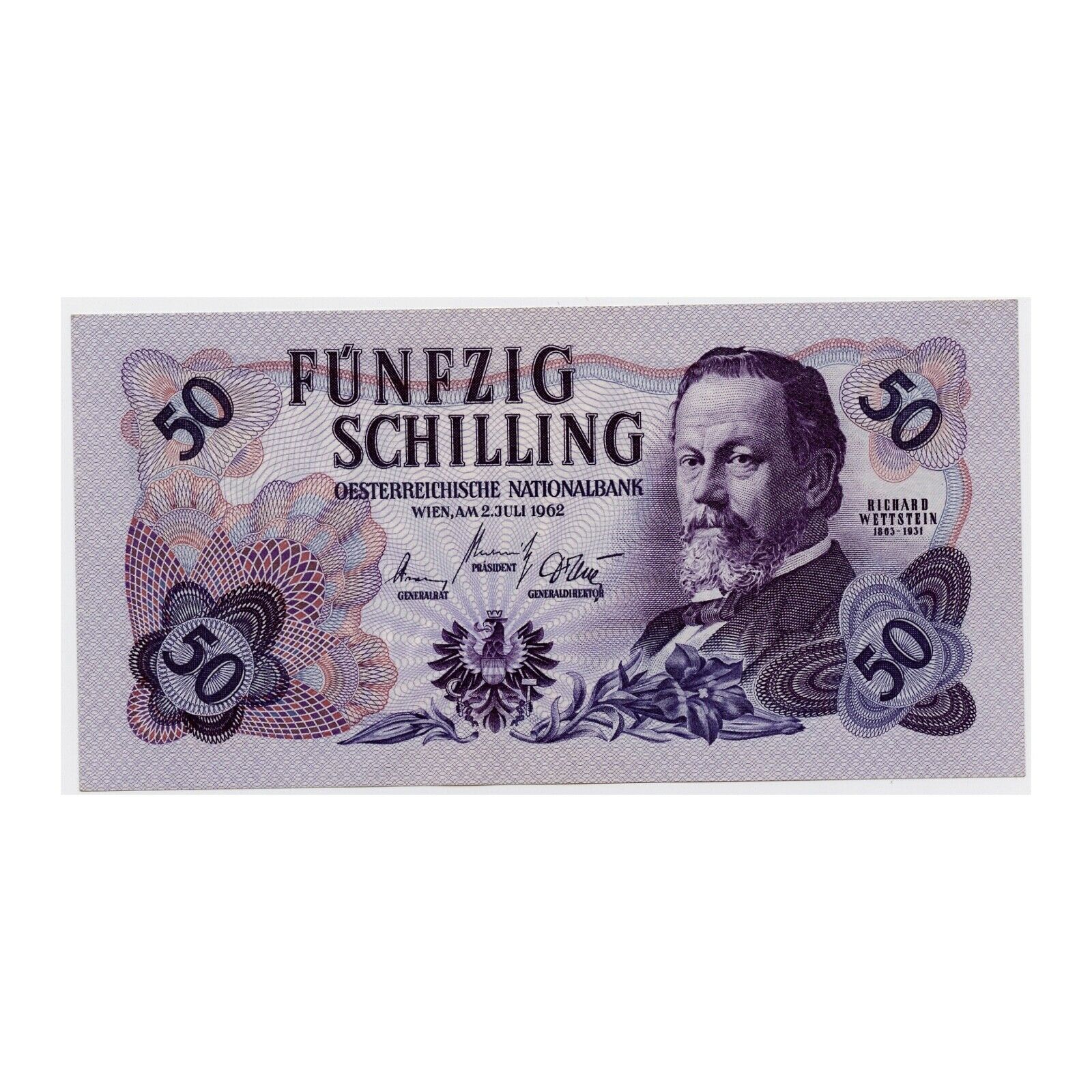  2 JULI 1962 Sig 35: Strasser/Kamitz/Stöger-Marenpach Prefix AA - CT Intro: 11 03 1963 