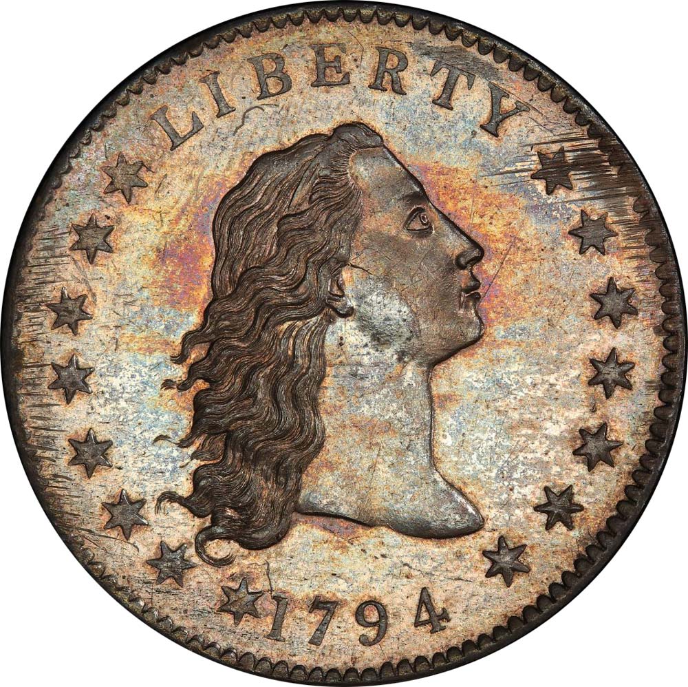 1794 $1 Silver Plug SP