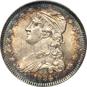 image for: 1831-1838 Capped Bust 25c MS Small Planchet (5347)