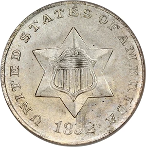 image for: 1851-1853 Type 1 3cS MS (3663)