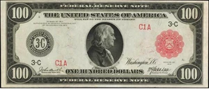 image for: 1914 Red Seal $100 Philadelphia (Fr. 1074A) (1074A)