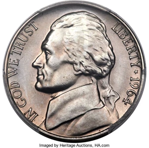 image for: 1964 Special Mint Set 5c SMS