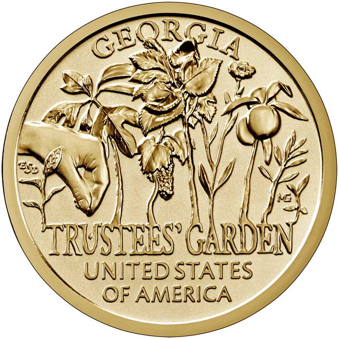 2019-S $1 GA-Trustees Garden, Reverse Proof PR