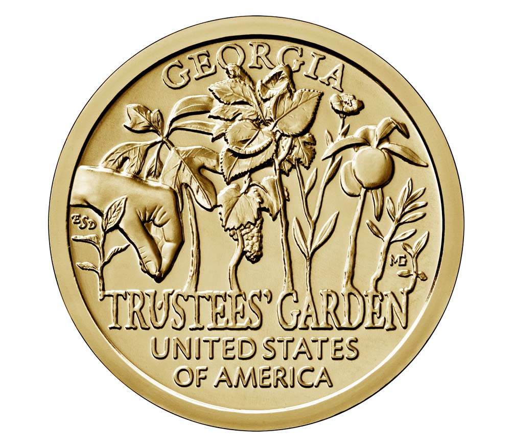 2019-P $1 GA-Trustees Garden, Position A MS