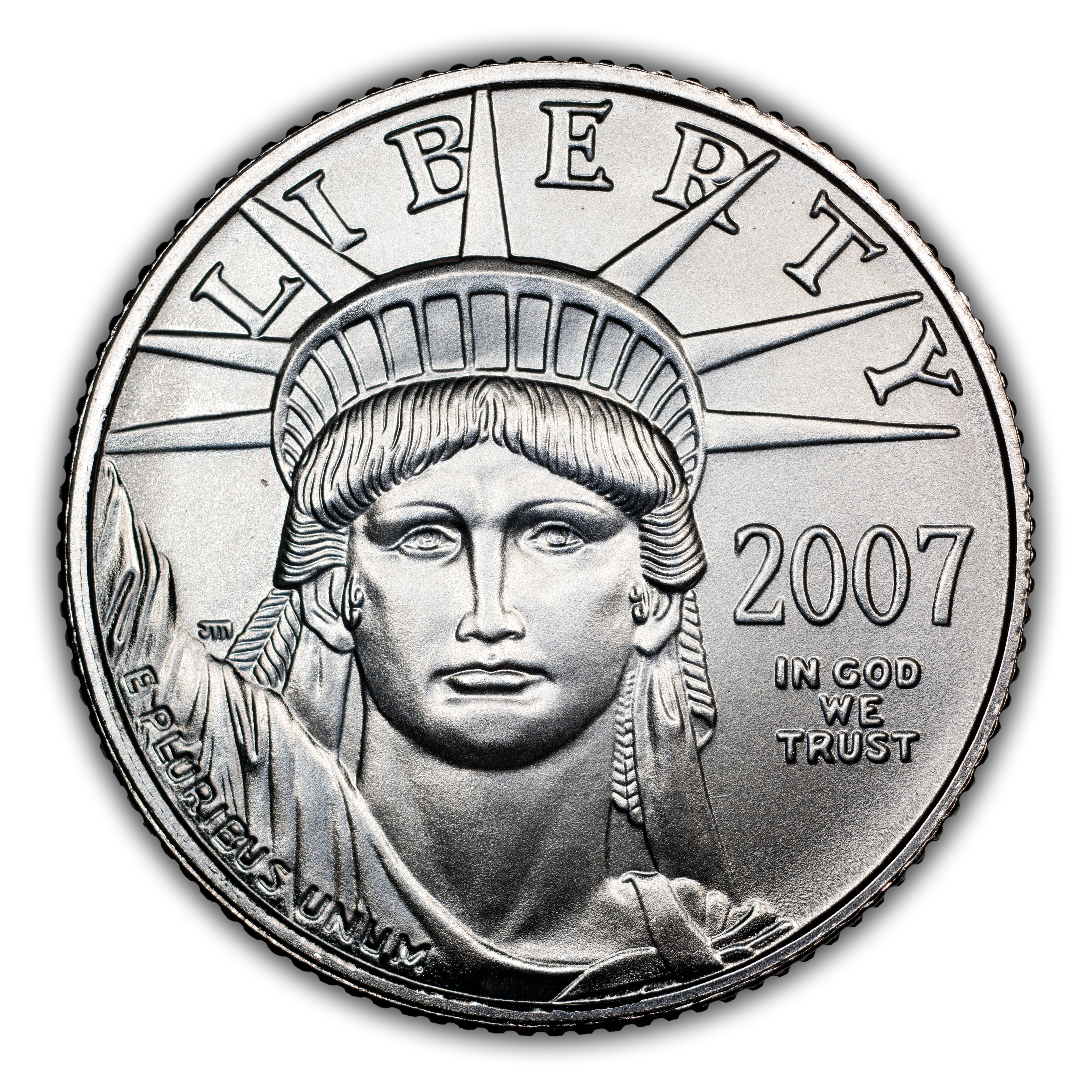 2007 $10 Platinum Eagle MS