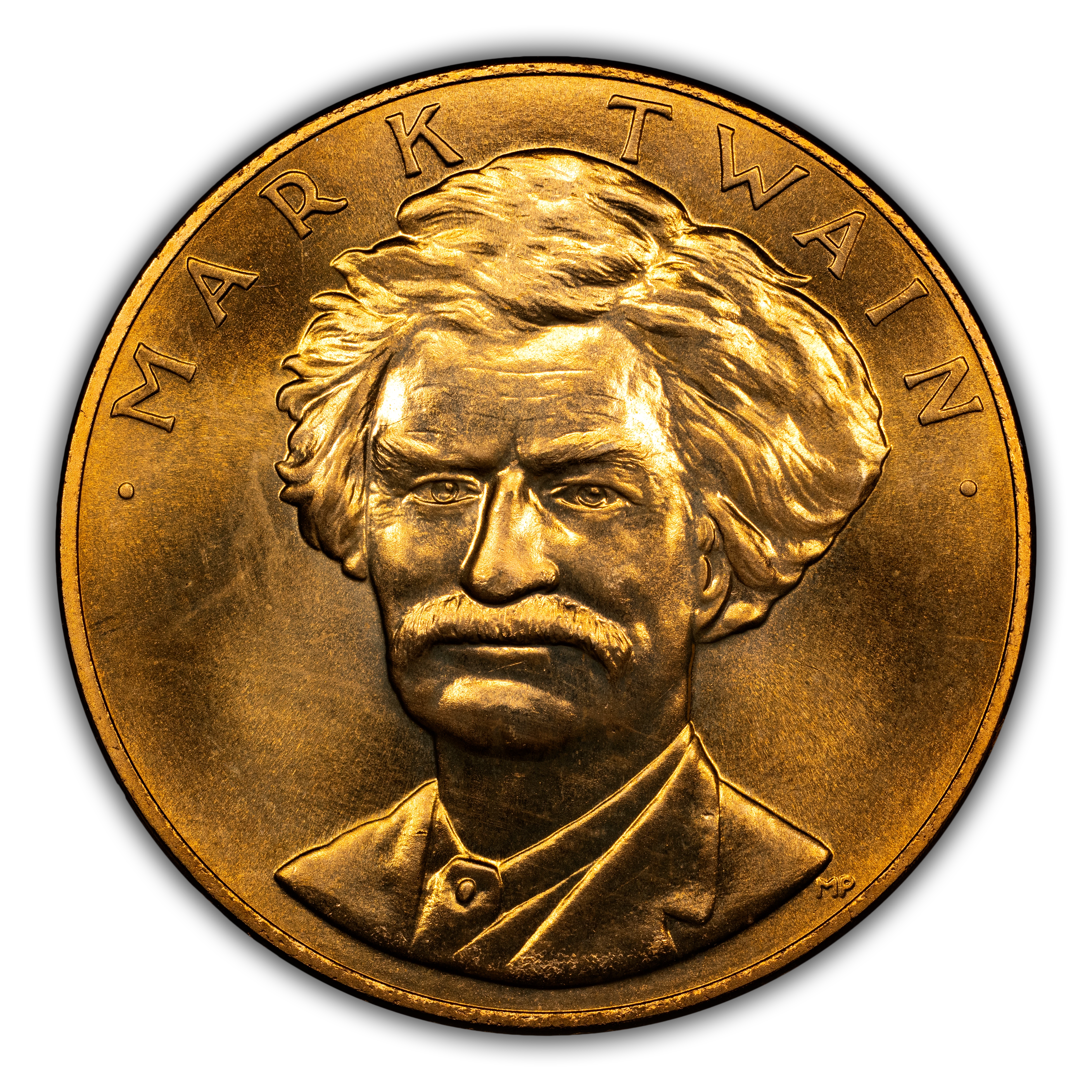 1981 Medal Mark Twain, 1 Ounce Gold MS