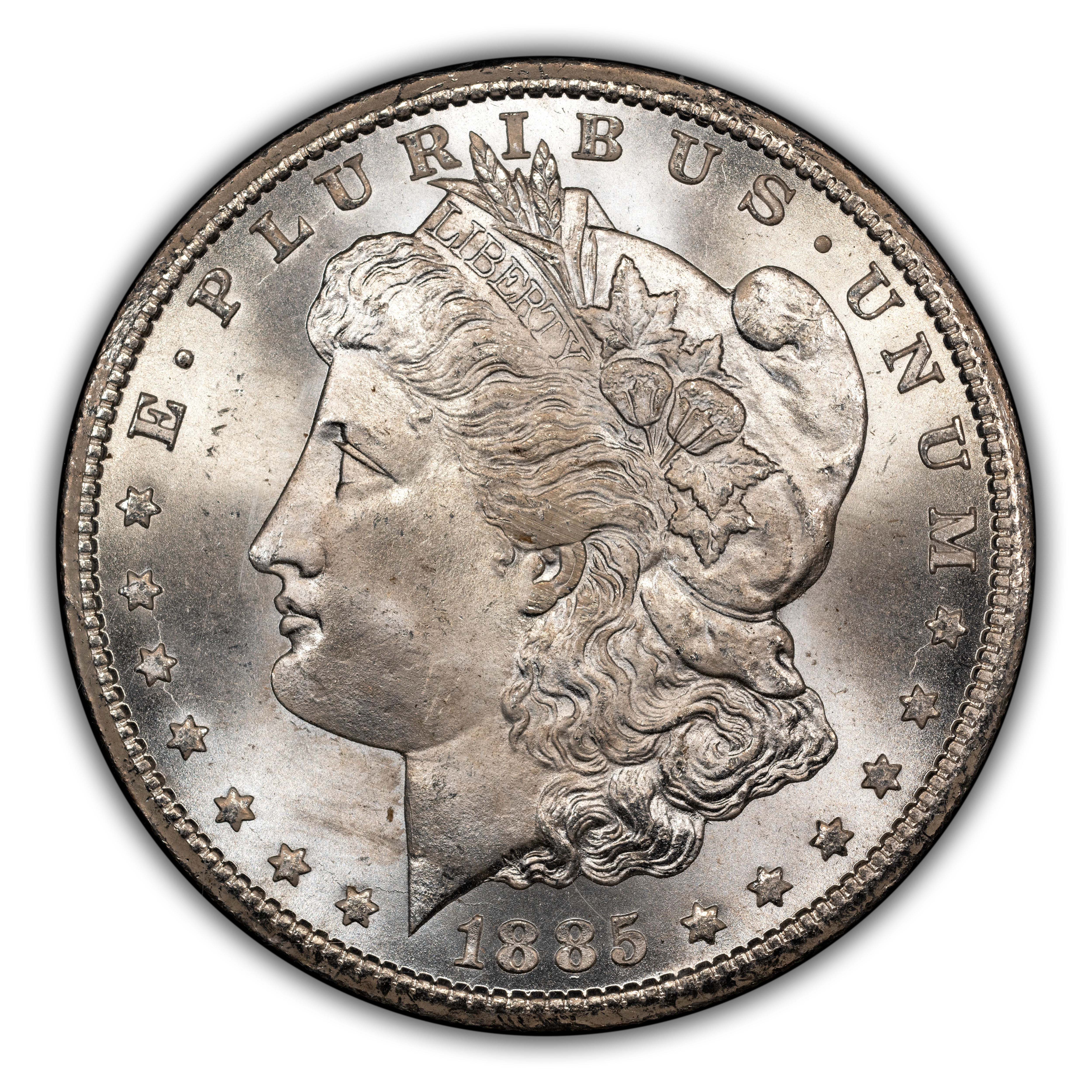 1885-CC $1 GSA Hoard, Hard package MS