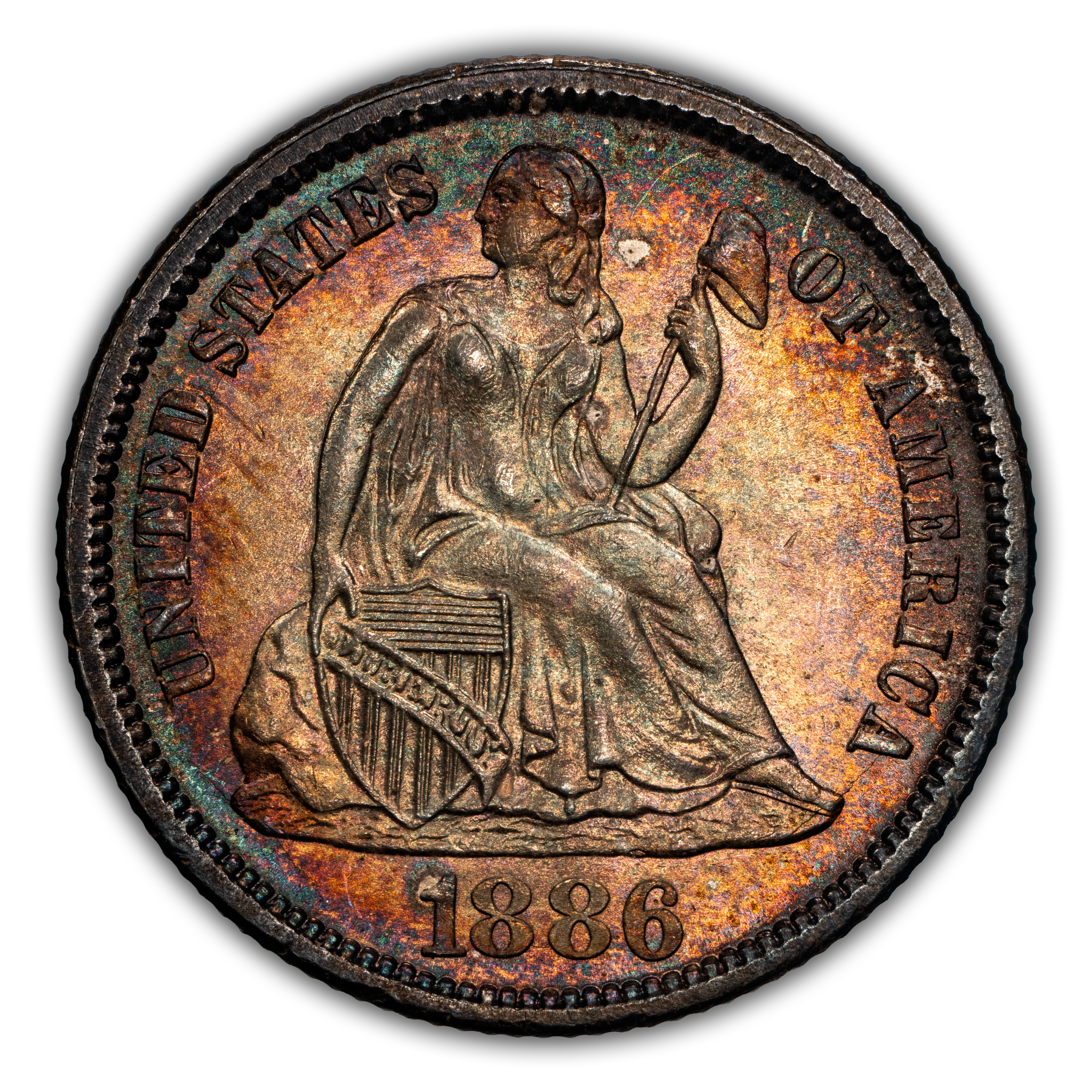 1886 10c MS