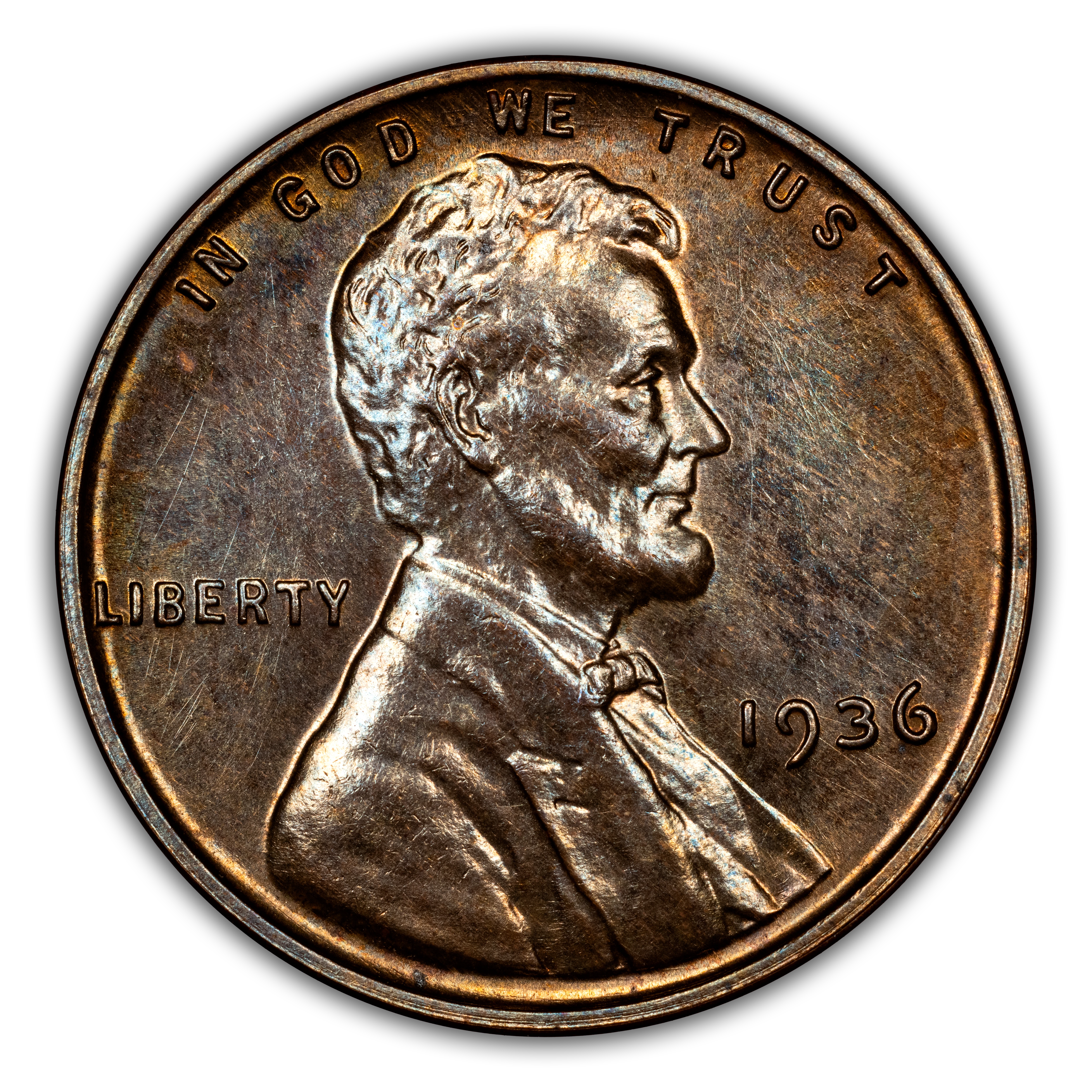 1936 1c Satin Finish PR BN