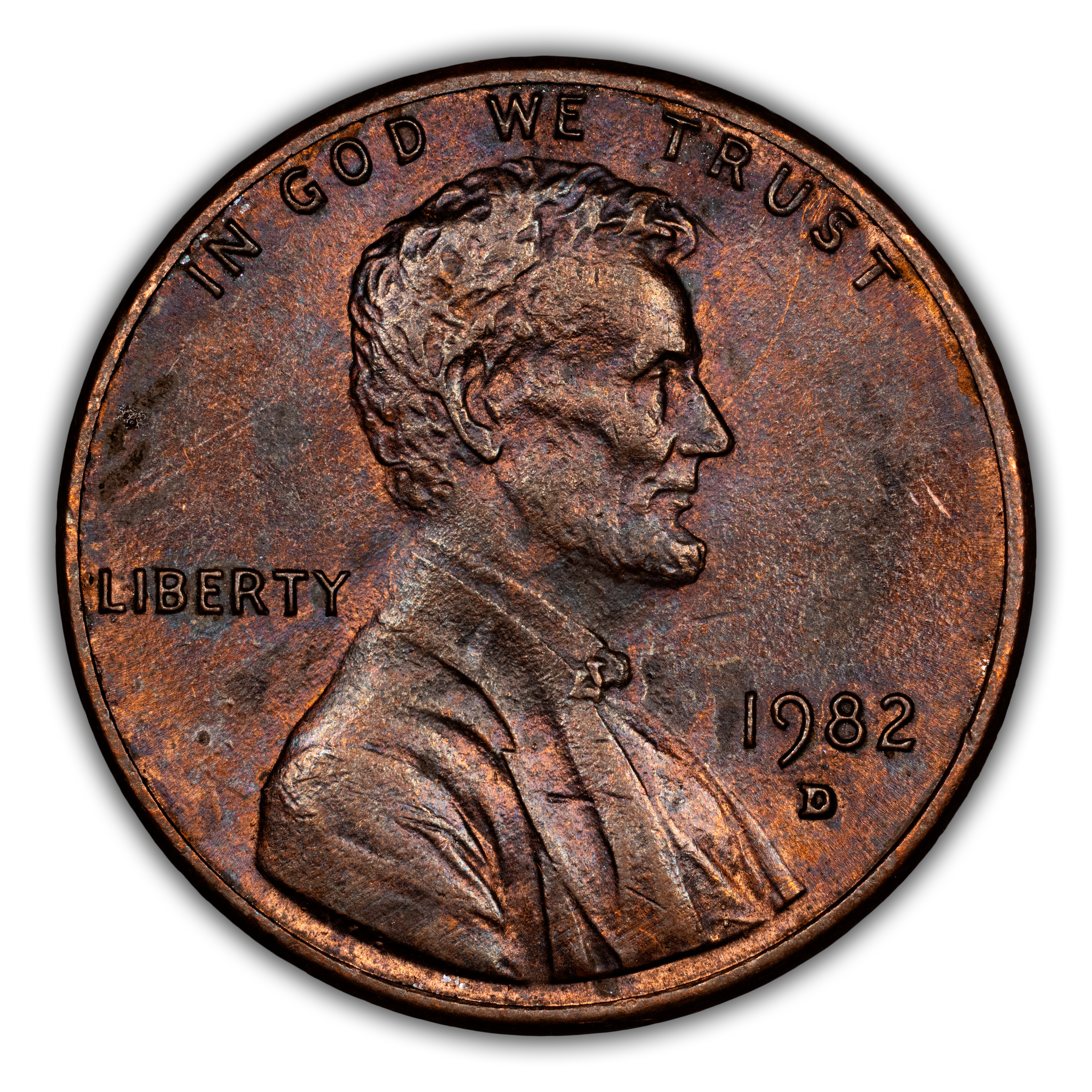 1982-D 1c Zinc, Small Date MS BN