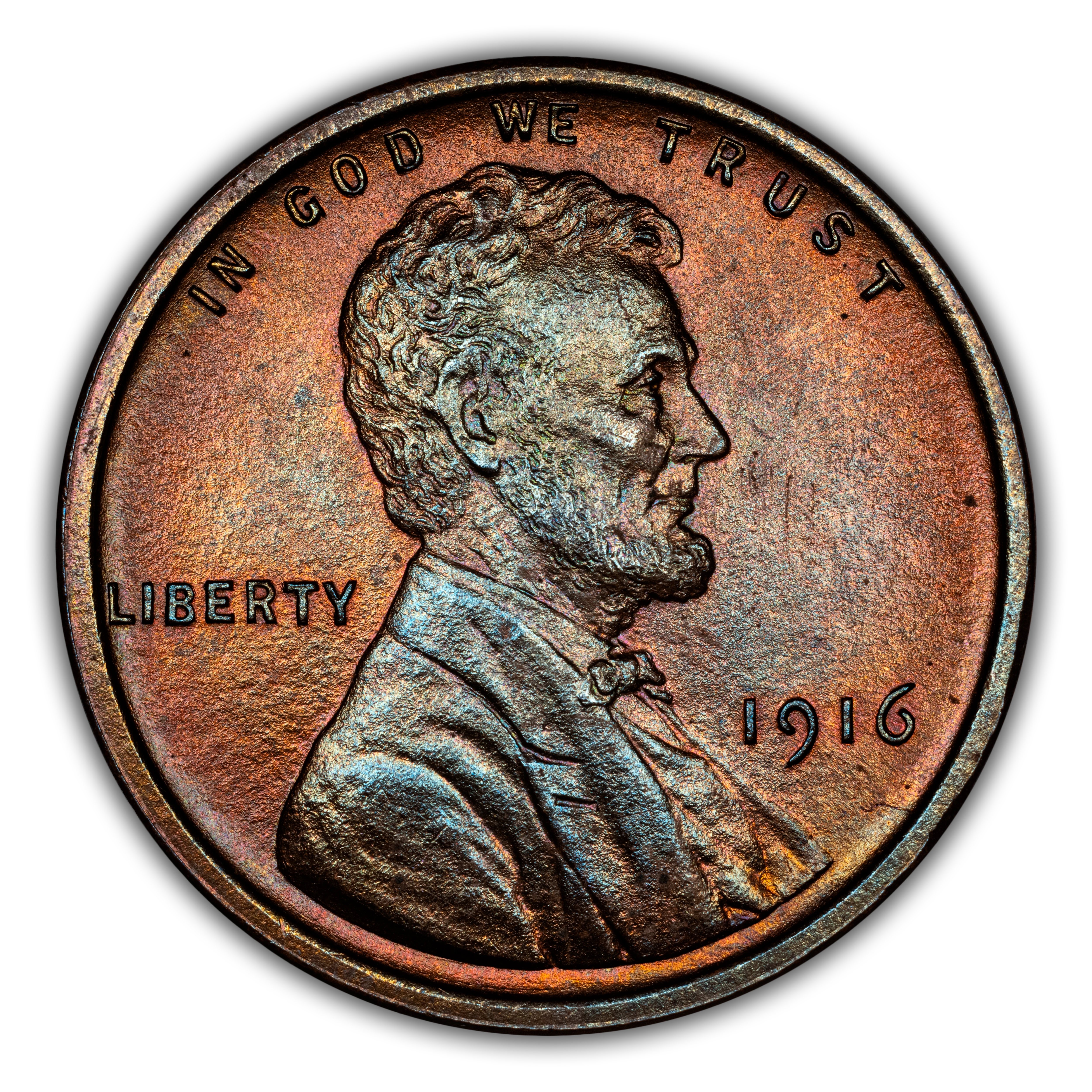 1916 1c Matte Finish PR RB