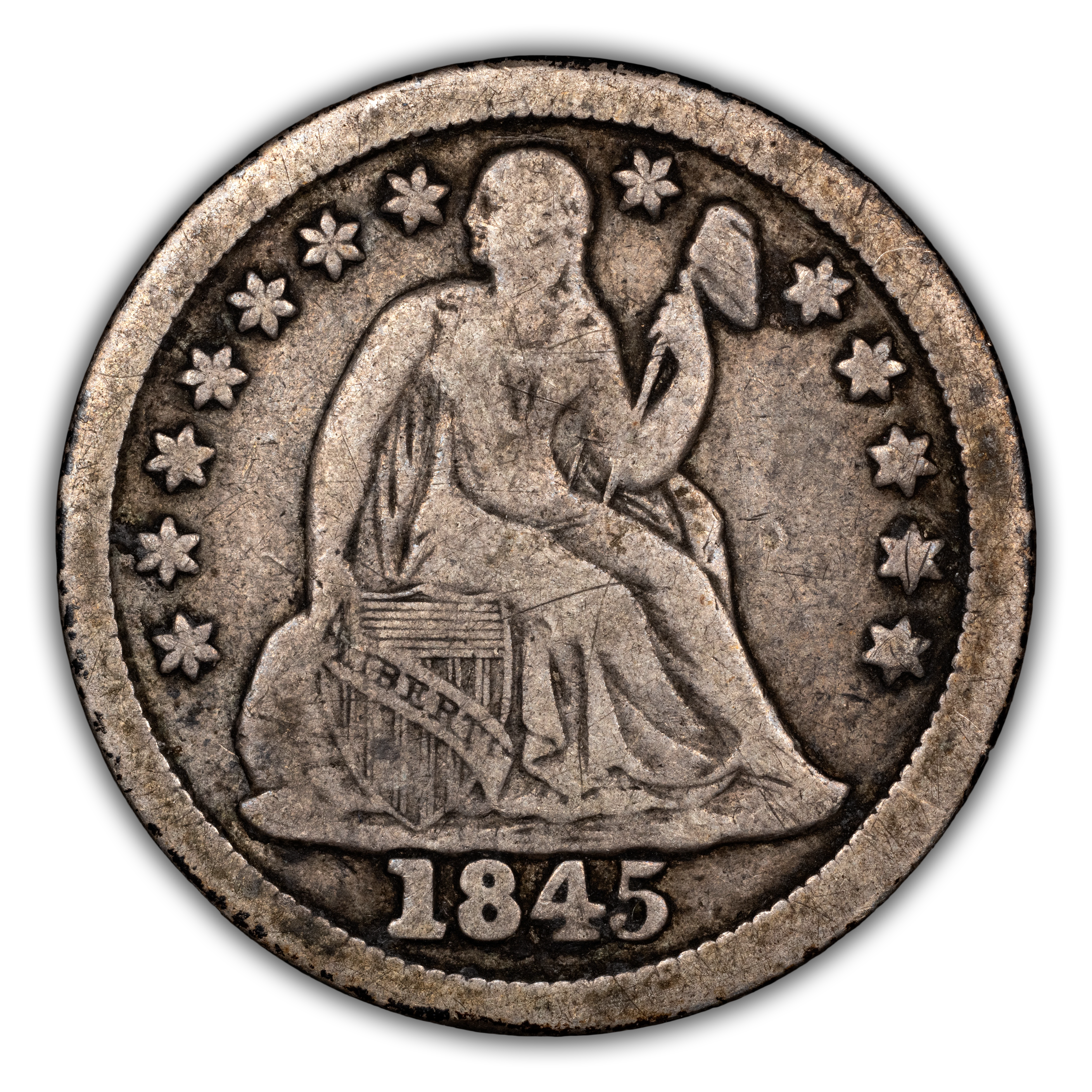 1845 10c MS