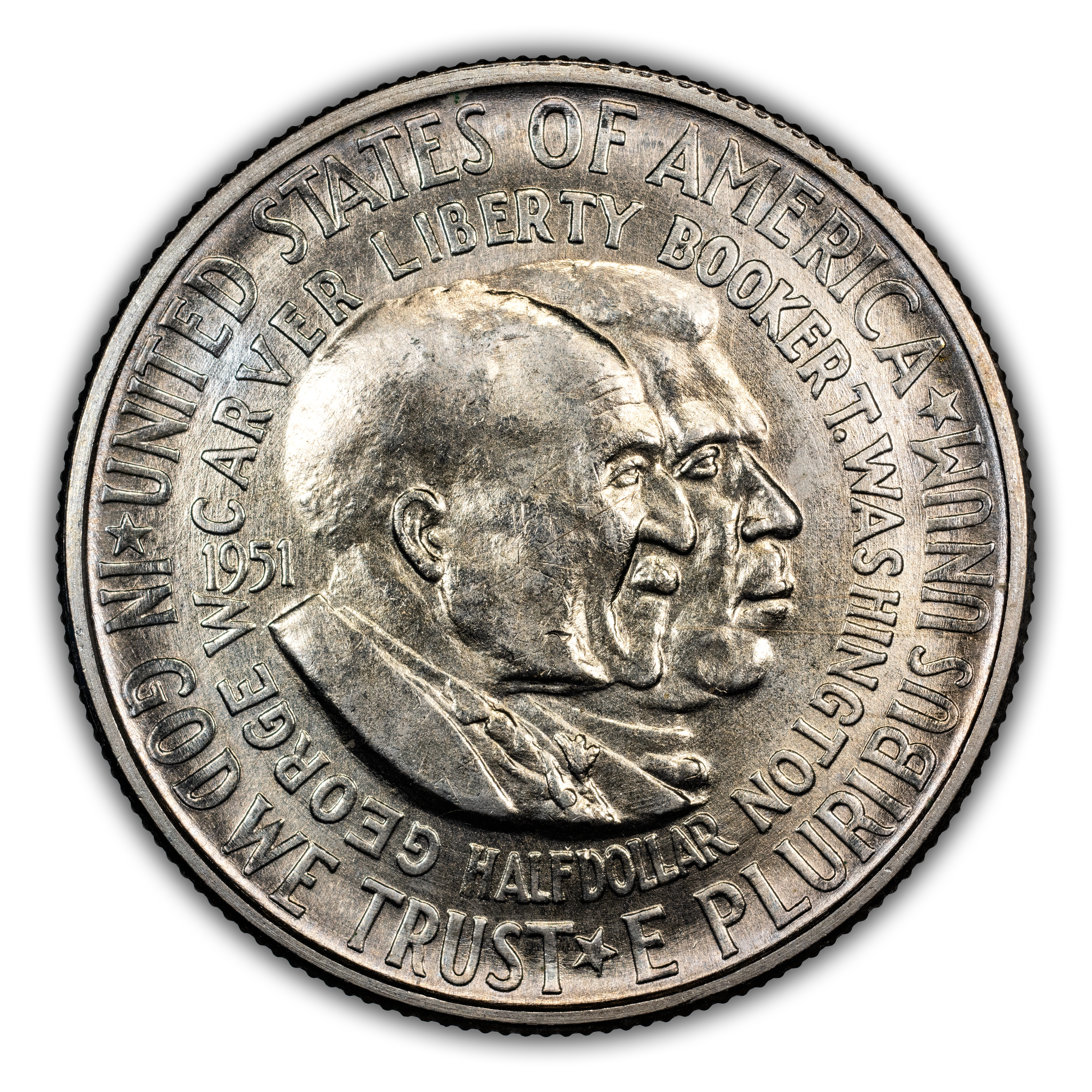 1951-D 50c Washington-Carver MS