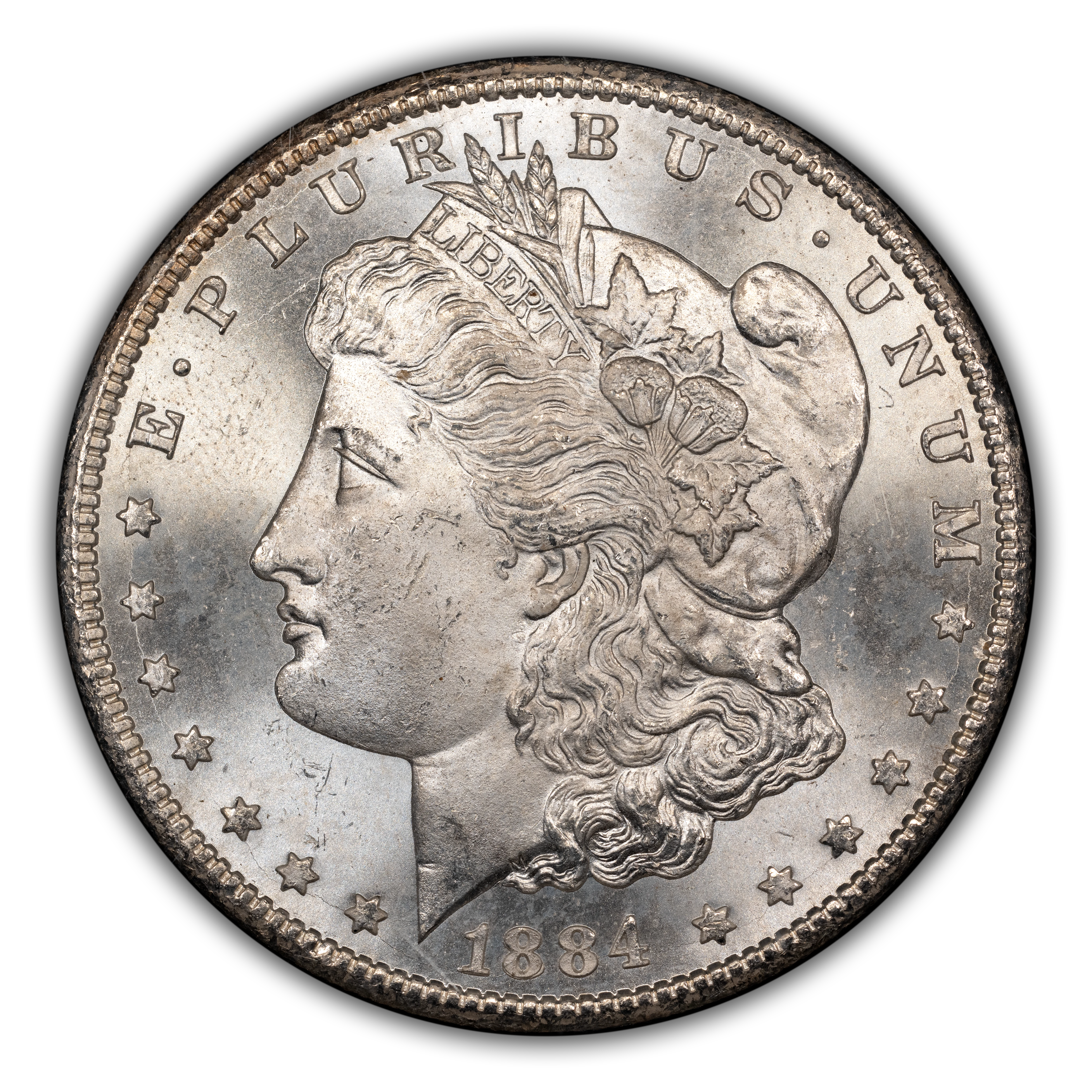 1884-CC $1 GSA Hoard, Hard package MS