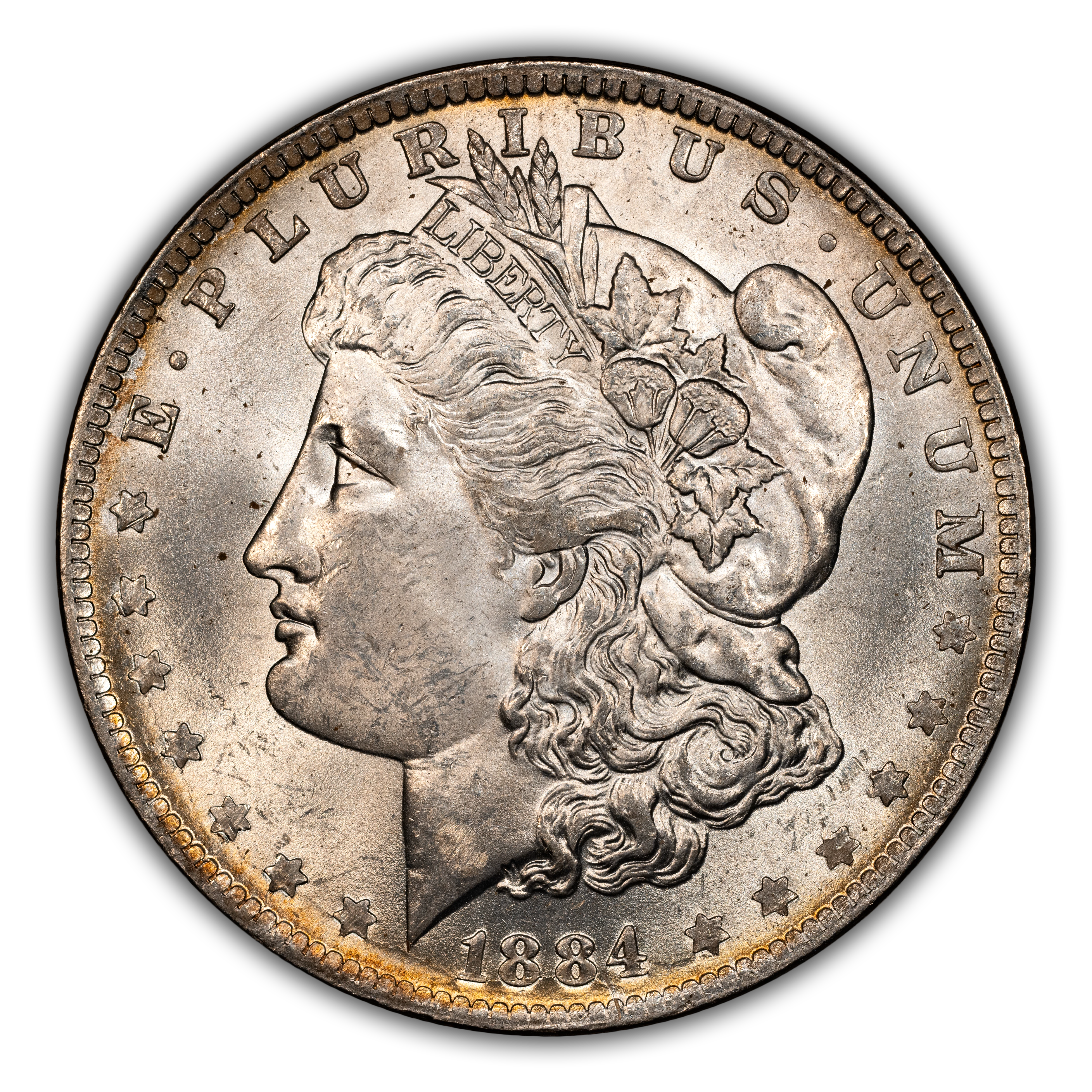 1884-O $1 Die Chip Star, VAM-29B MS