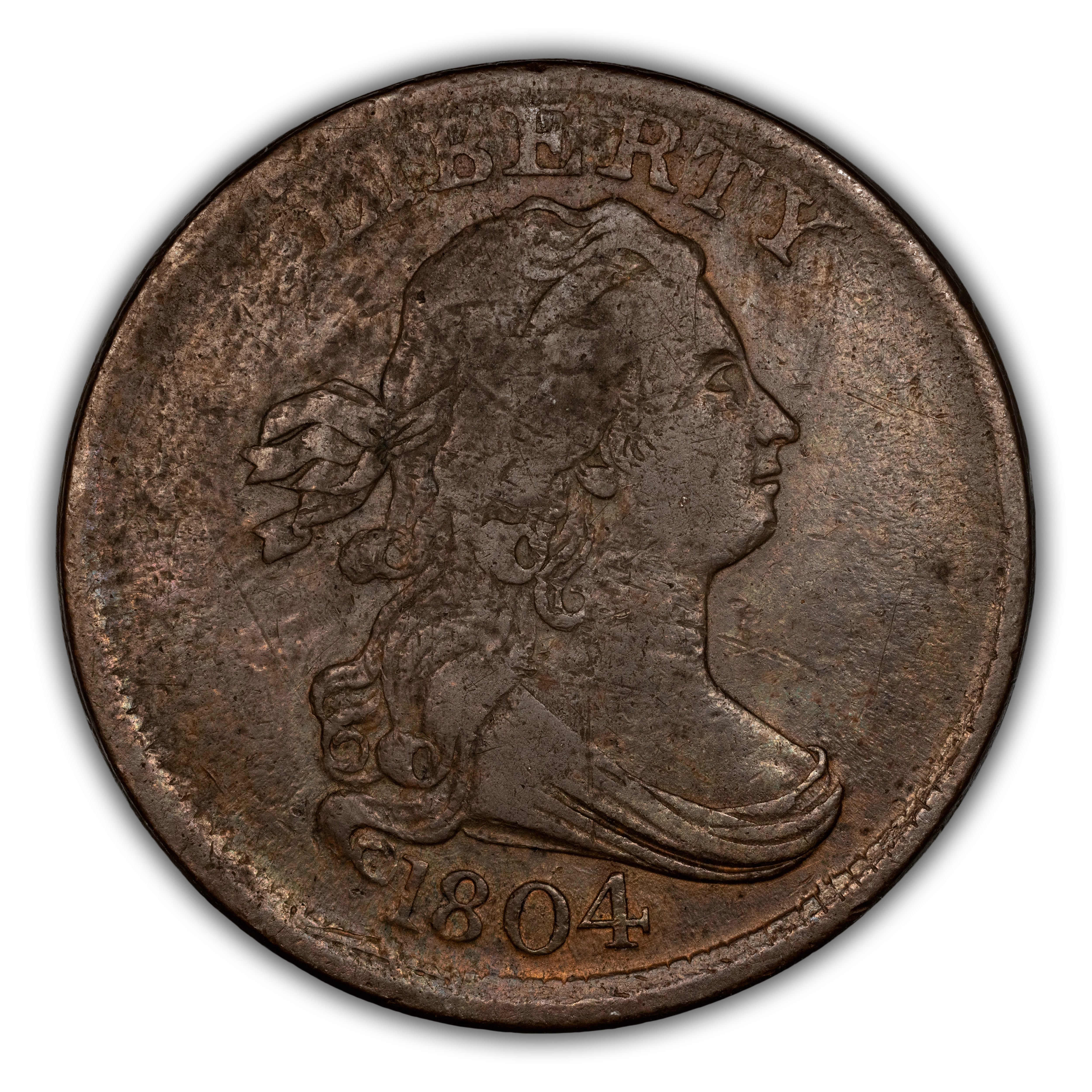 1804 1/2c Crosslet 4, Stems, C-10 MS BN