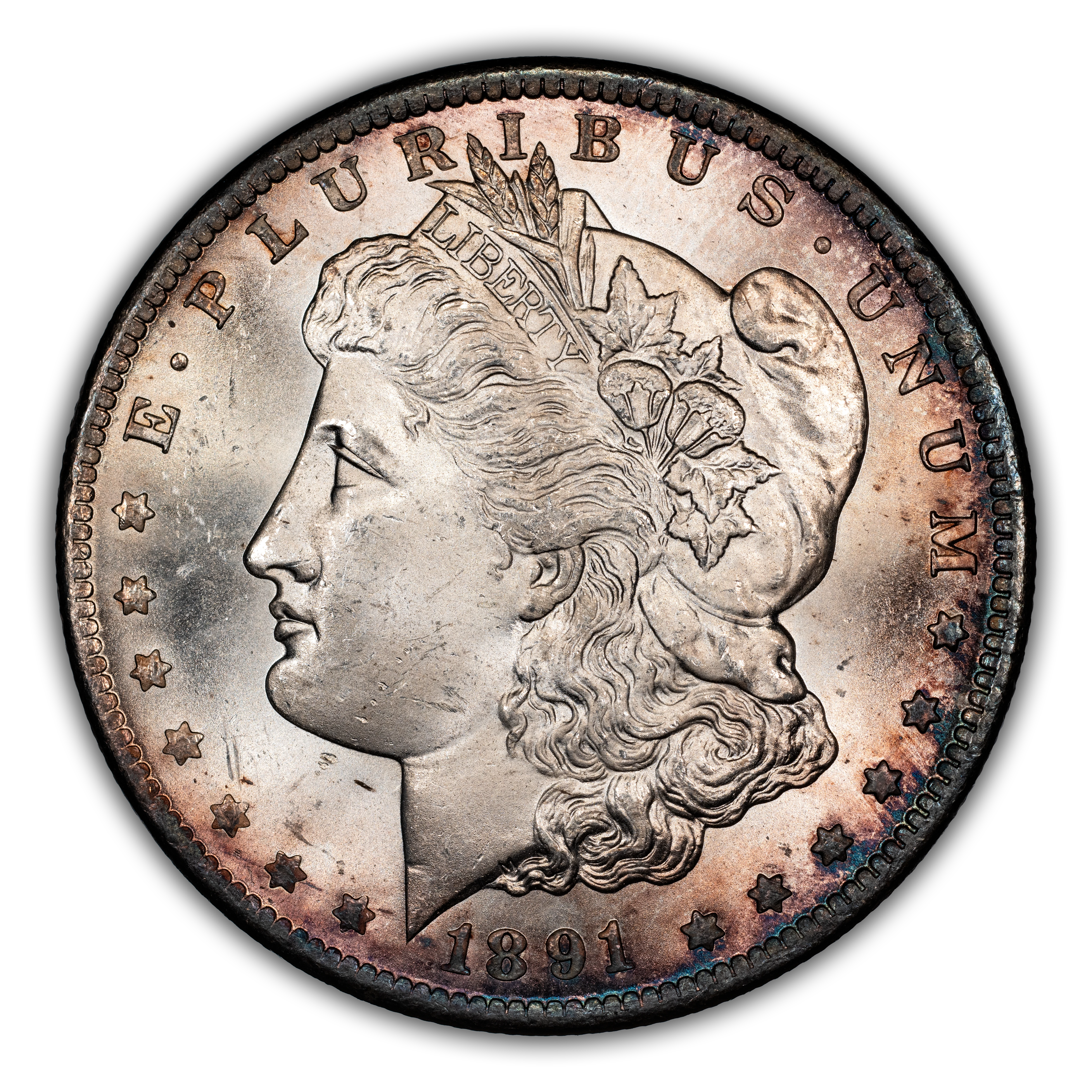 1891-CC $1 Spitting Eagle, VAM-3 MS