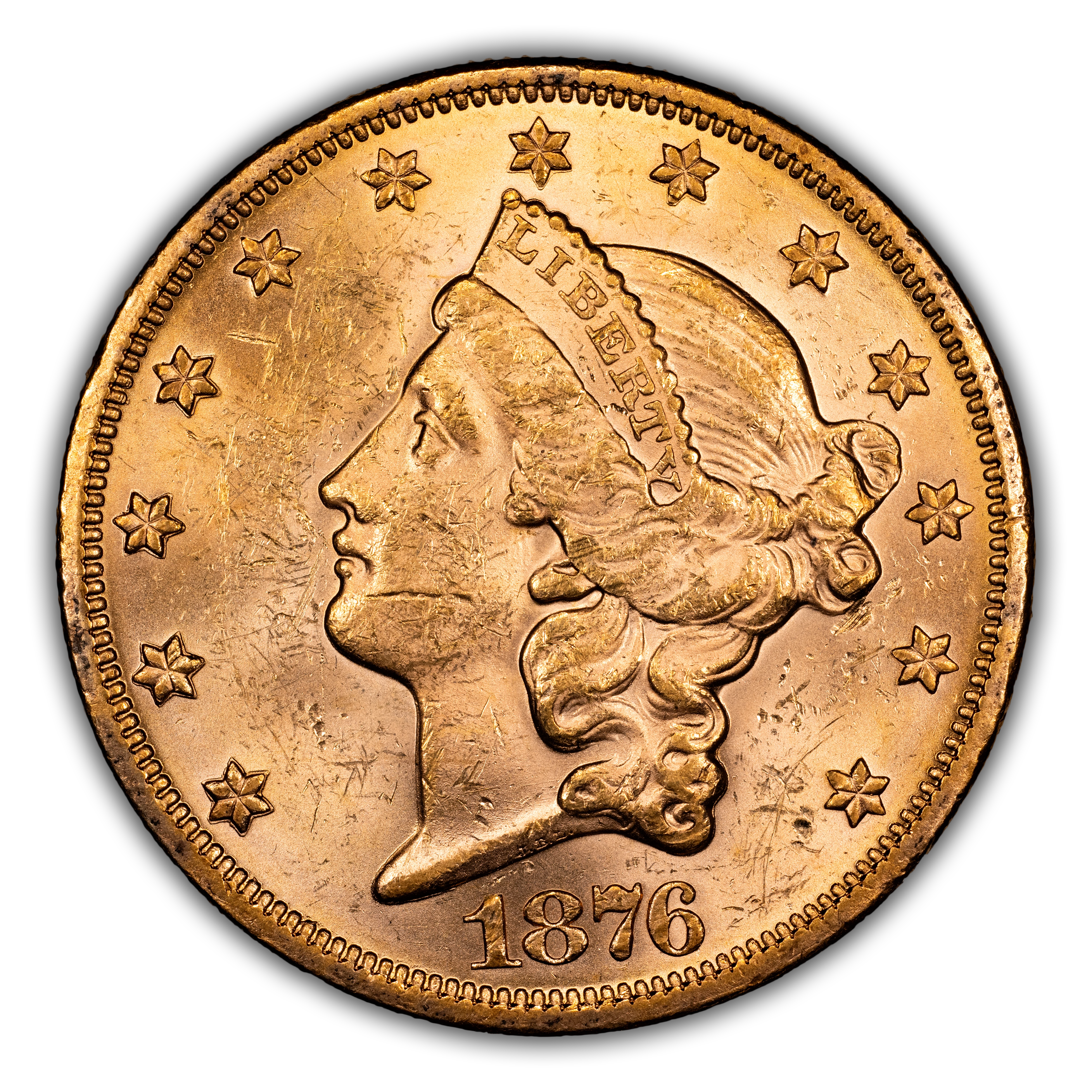 1876 $20 MS