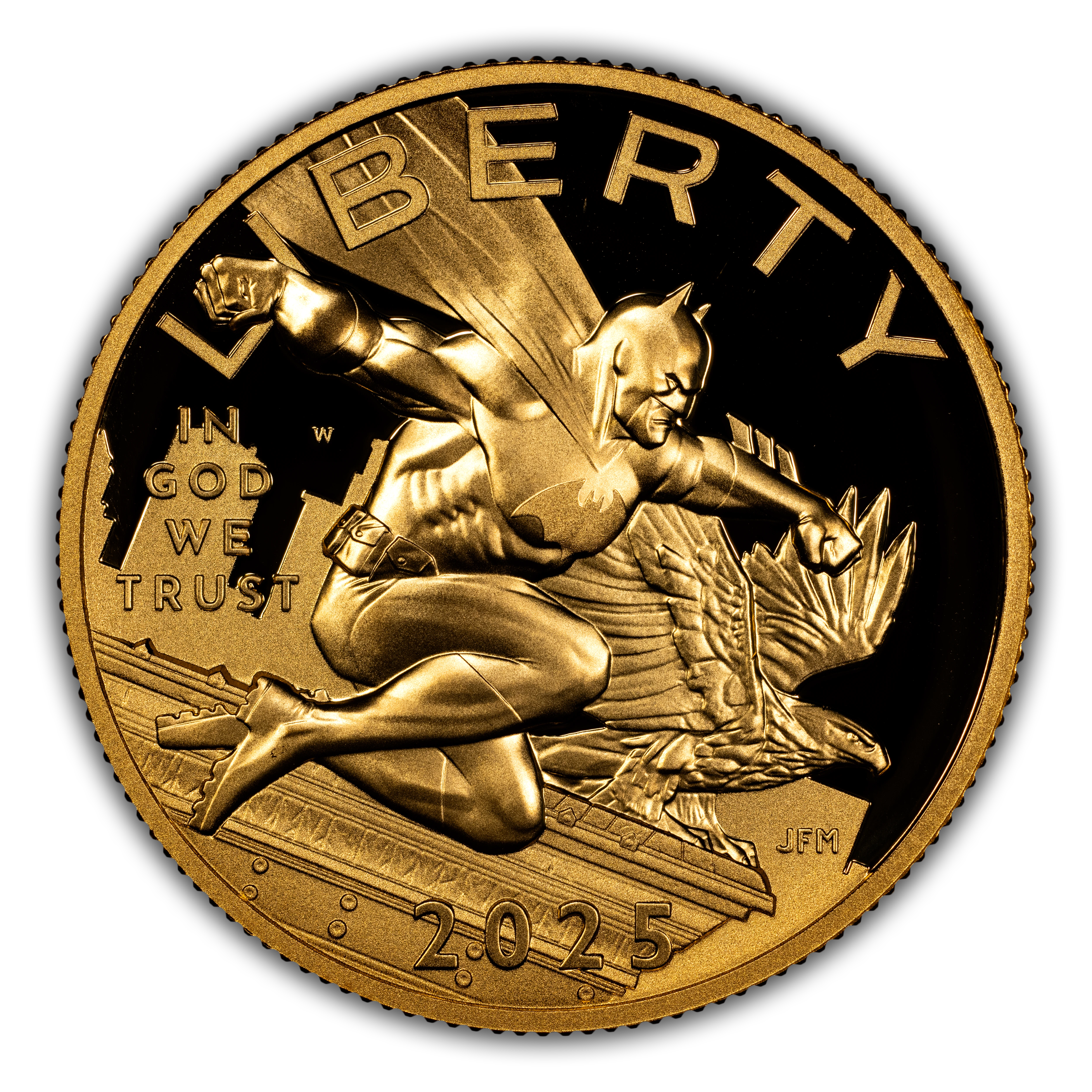 2025-W $50 Gold 1/2 oz, Batman PR DCAM