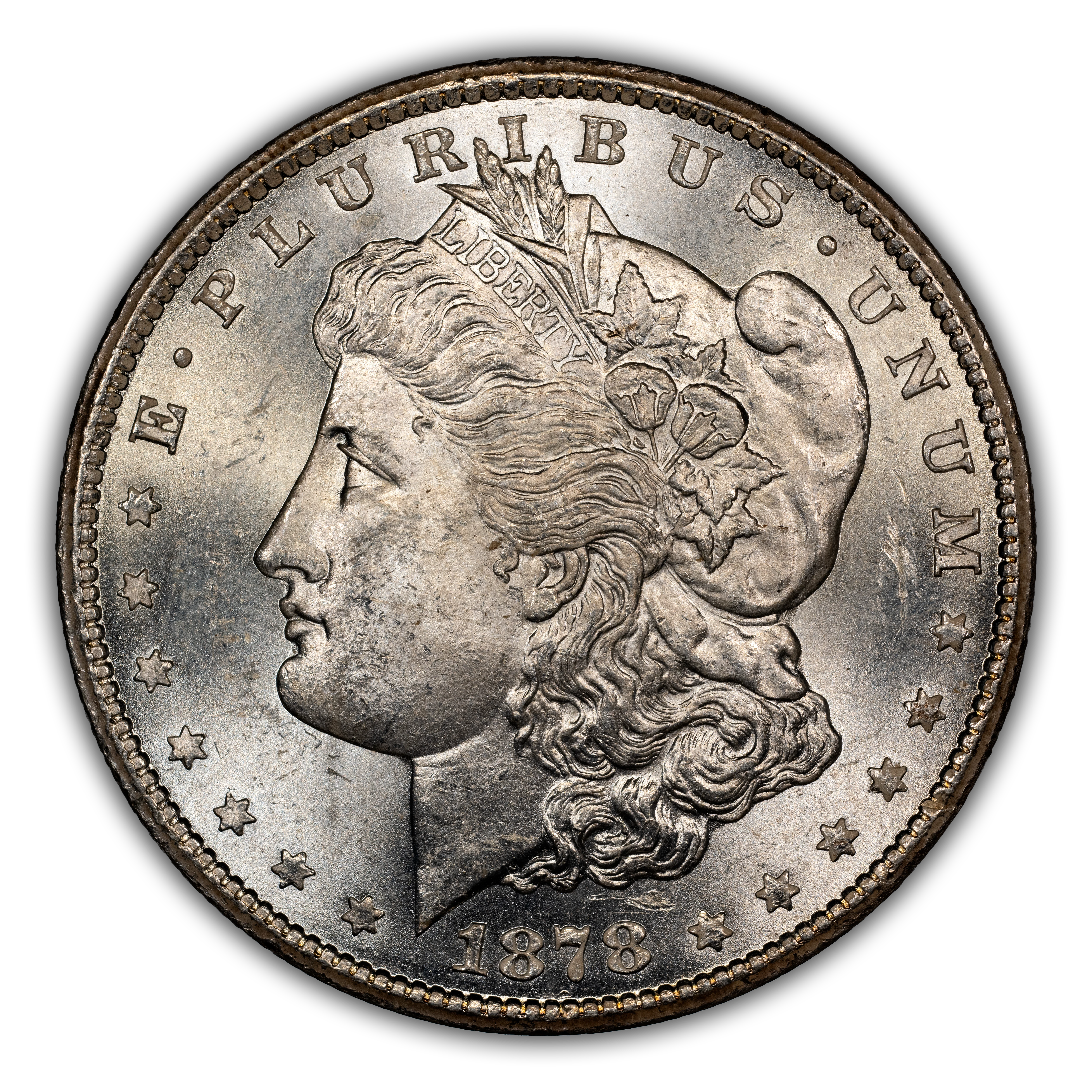 1878-CC $1 Die Chips in CC, VAM-22 MS