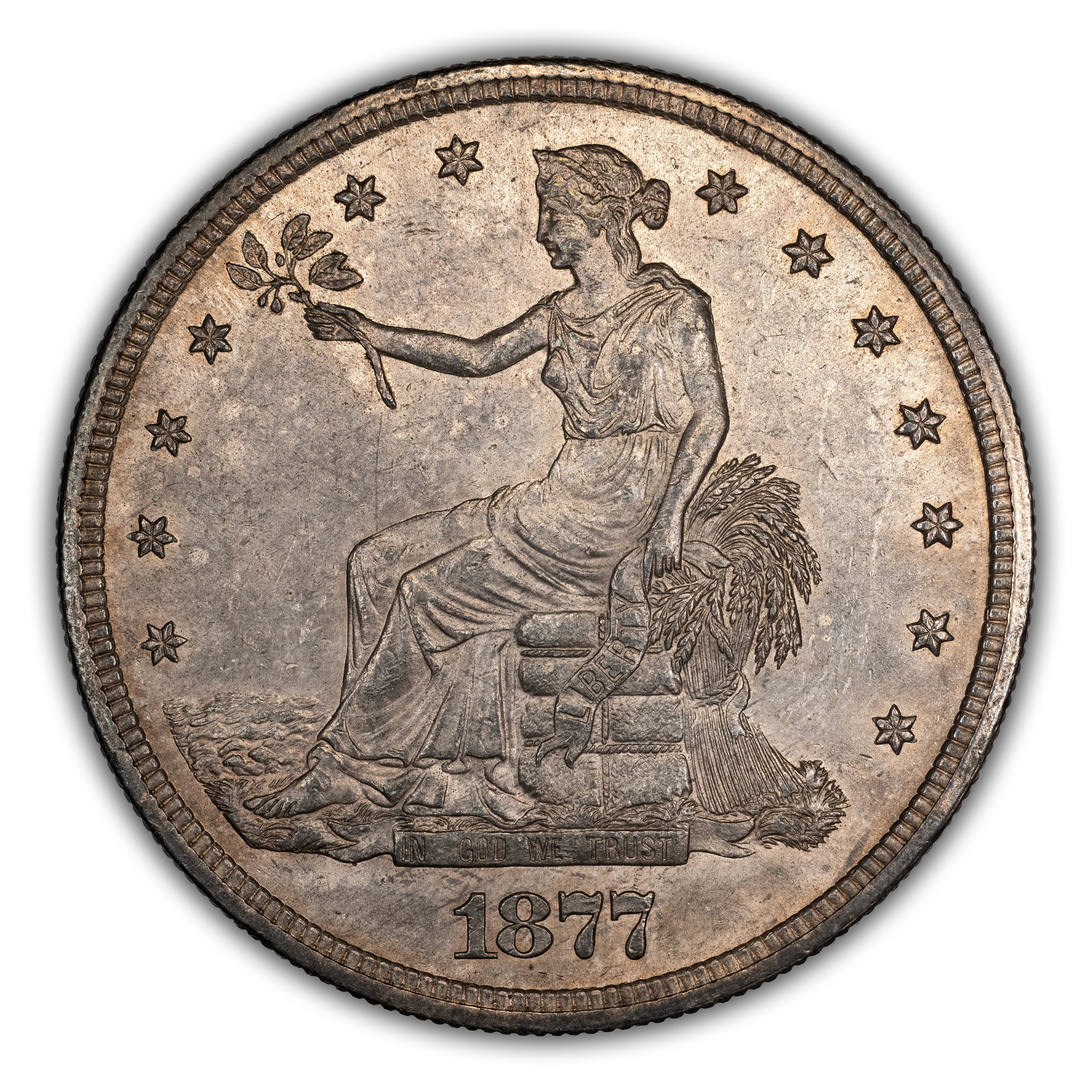 1877-S Trade$ Doubled Die Reverse, FS-801 MS