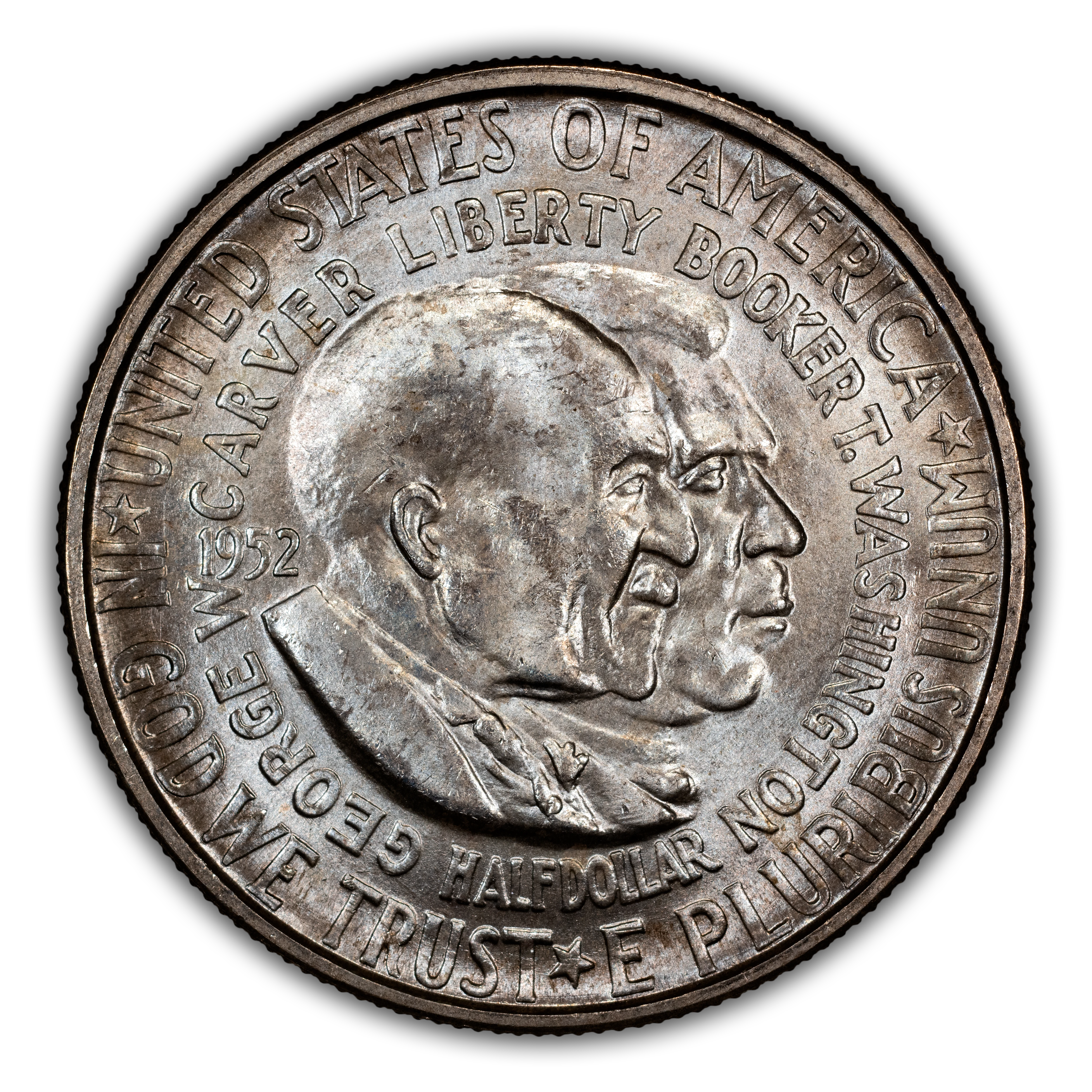 1952-D 50c Washington-Carver MS