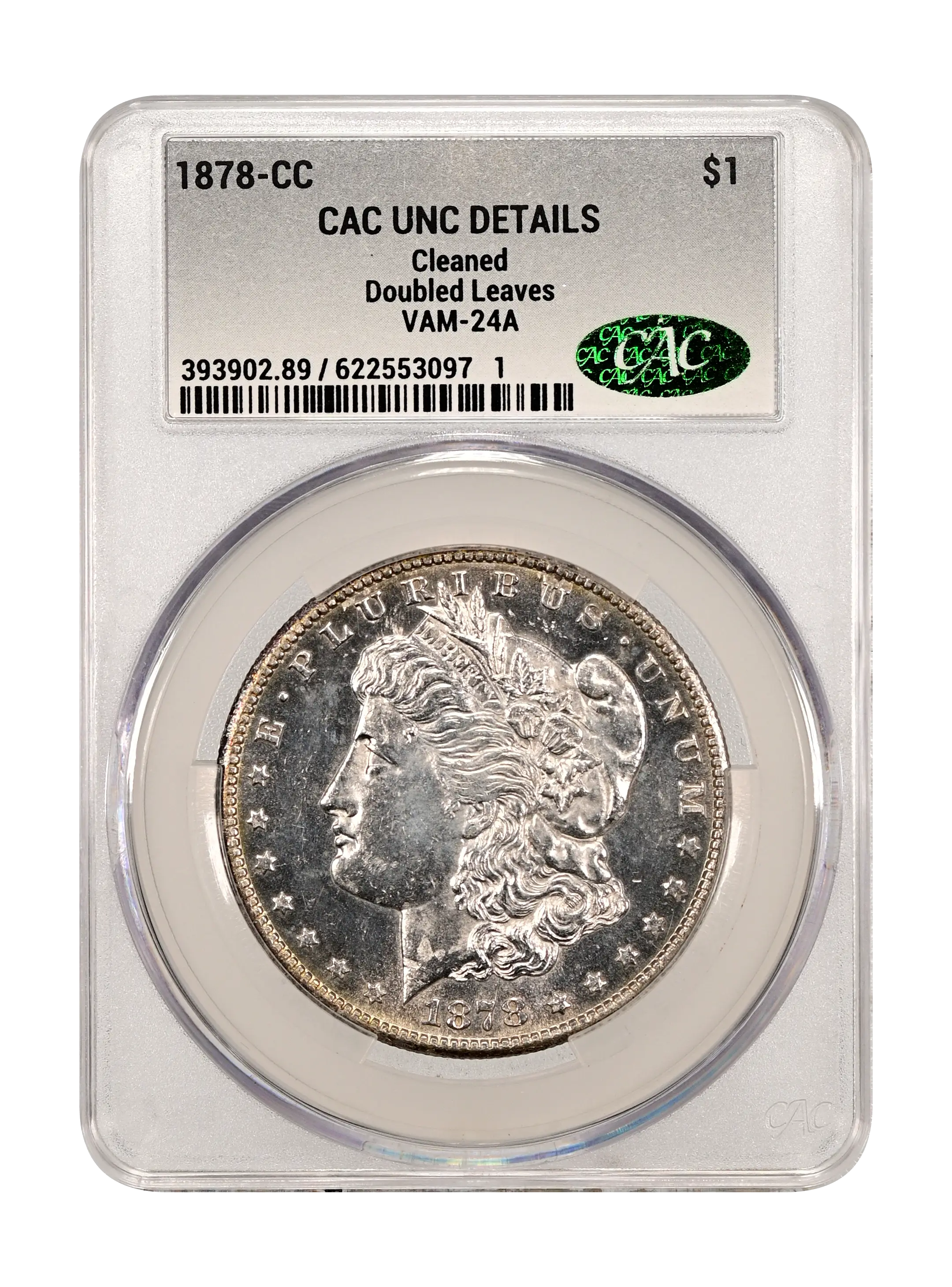 1878-CC $1  Doubled Leaves, VAM-24A MS thumbnail 3