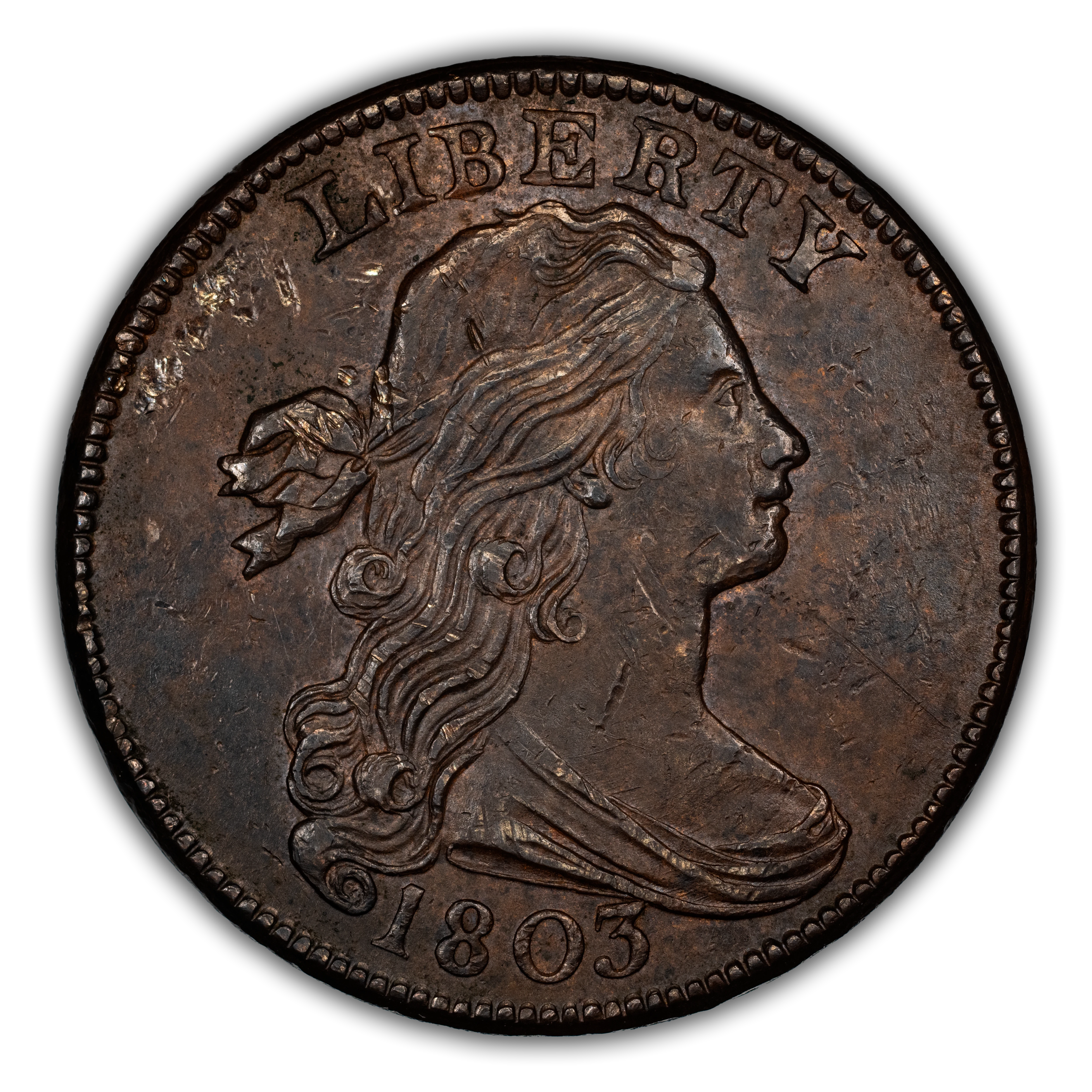 1803 Draped Bust Large Cent Values & Prices | Greysheet
