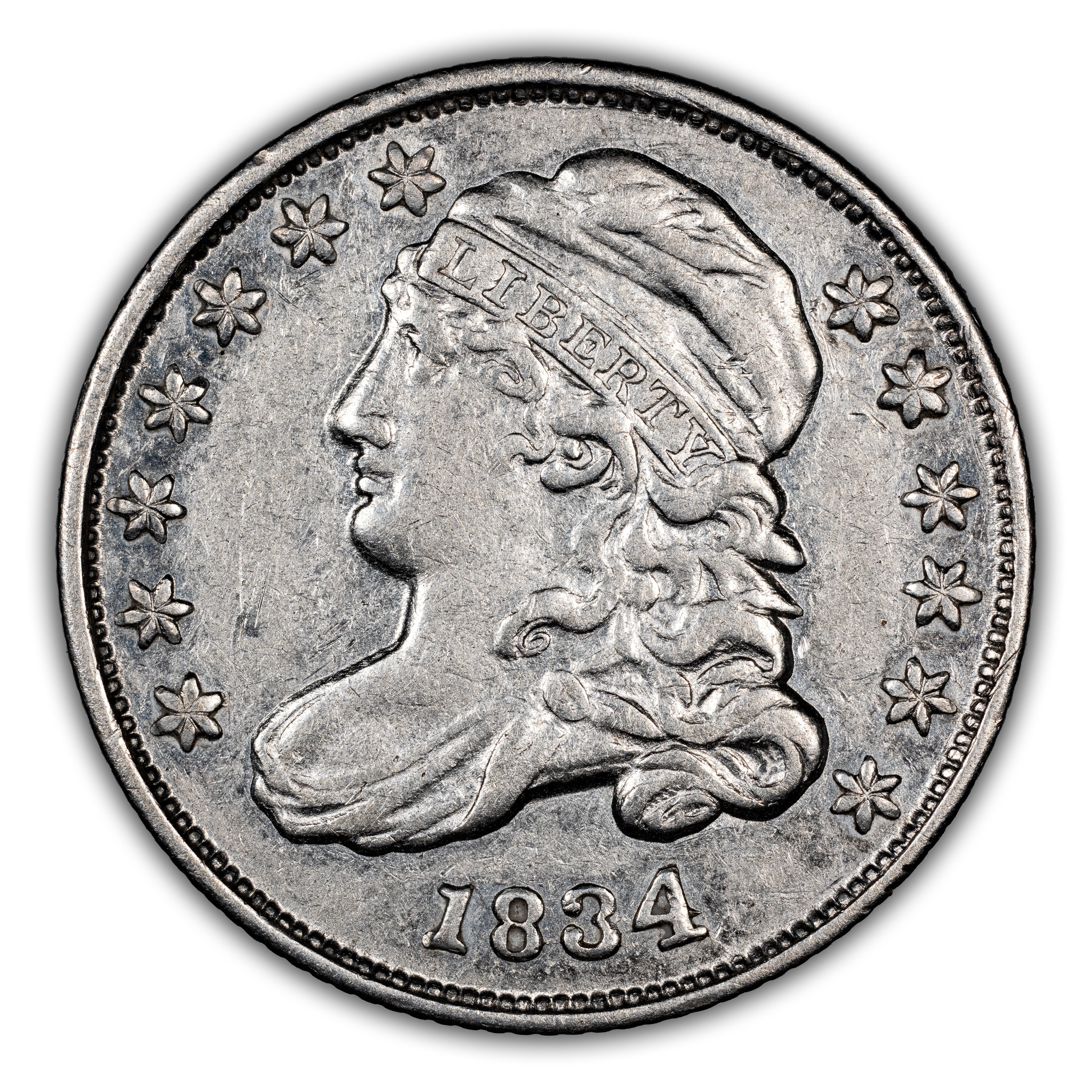 1834 10c Large 4 MS
