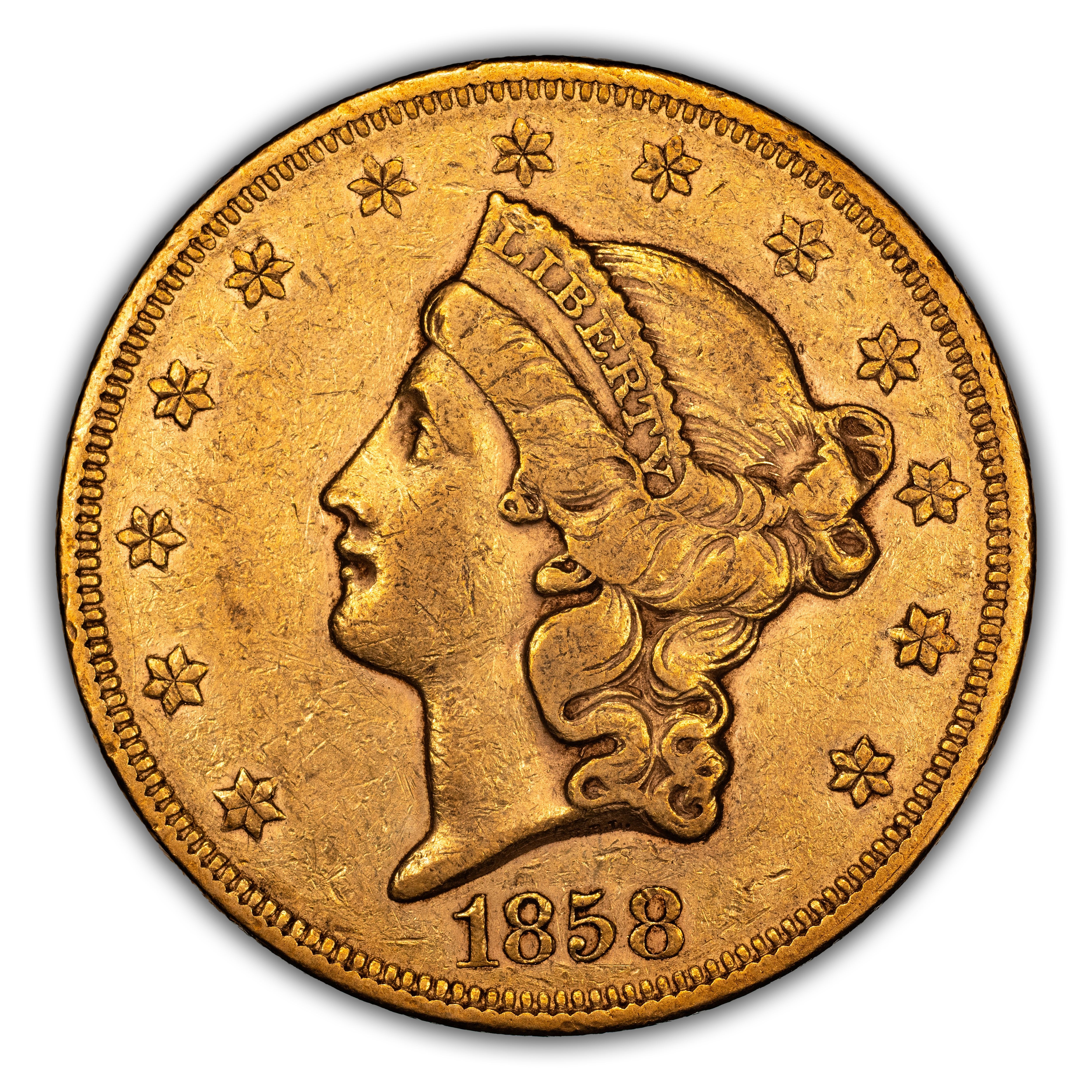 1858 $20 MS