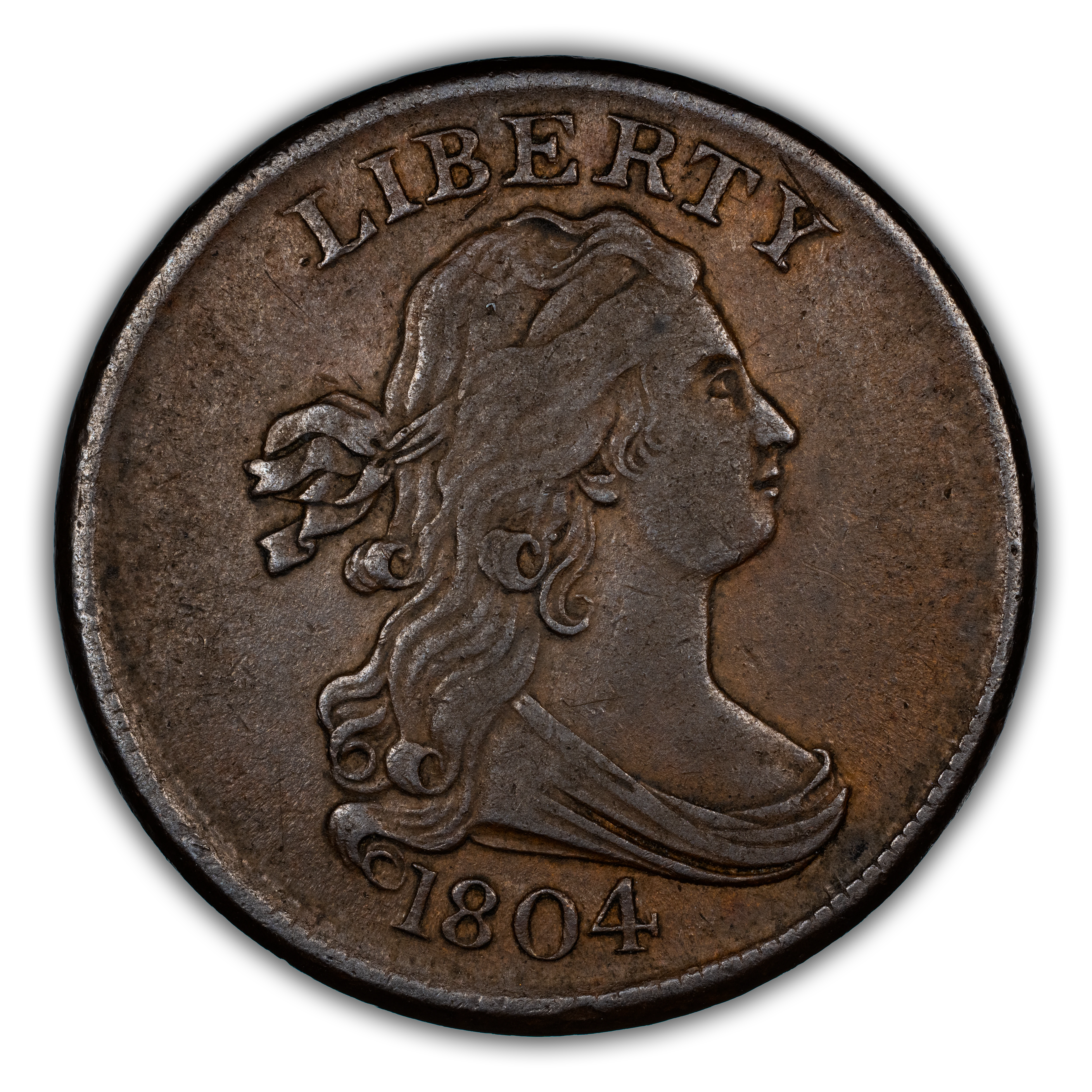 1804 1/2c Crosslet 4, Stems MS BN