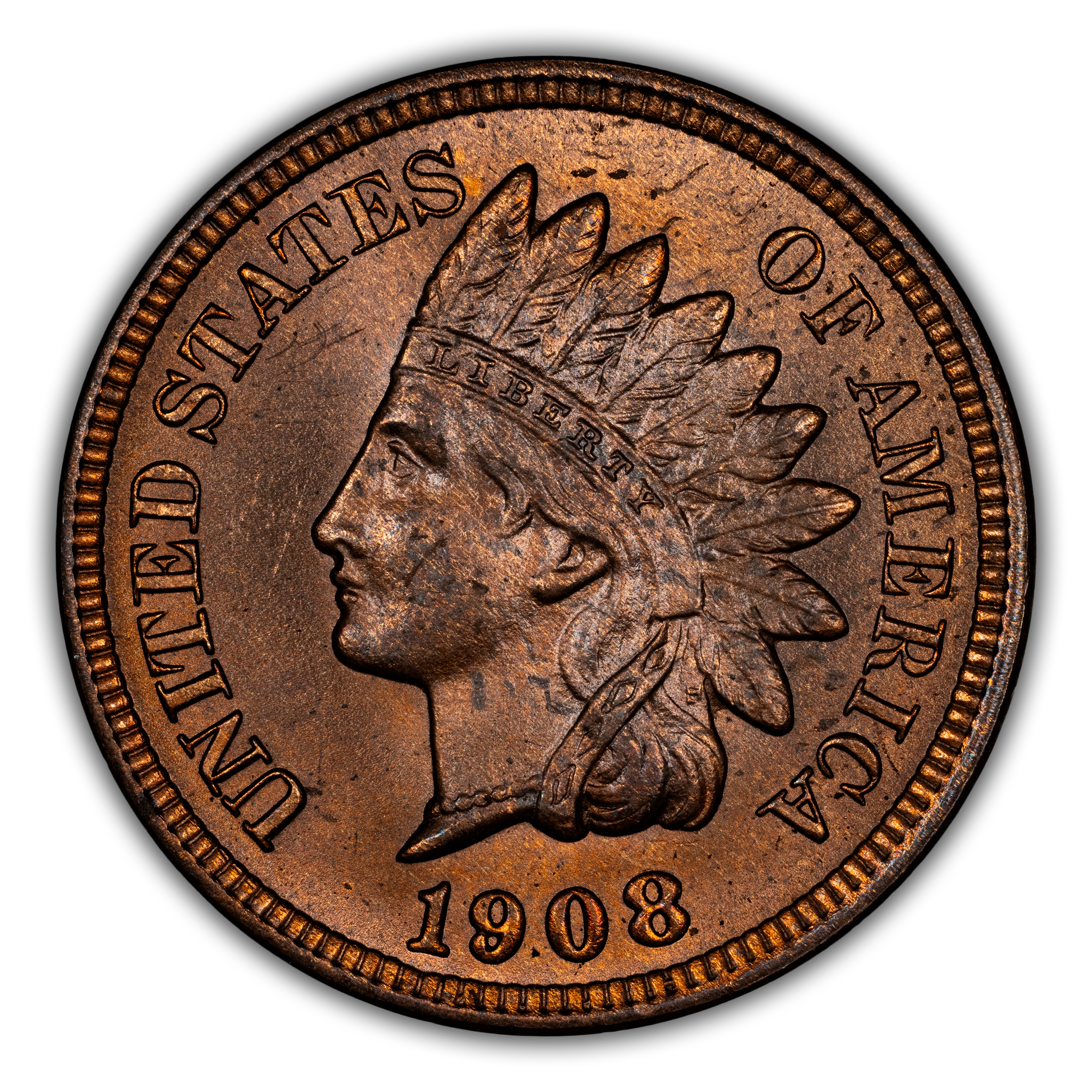 1908 1c Misplace Date, FS-301, S-4 MS RB