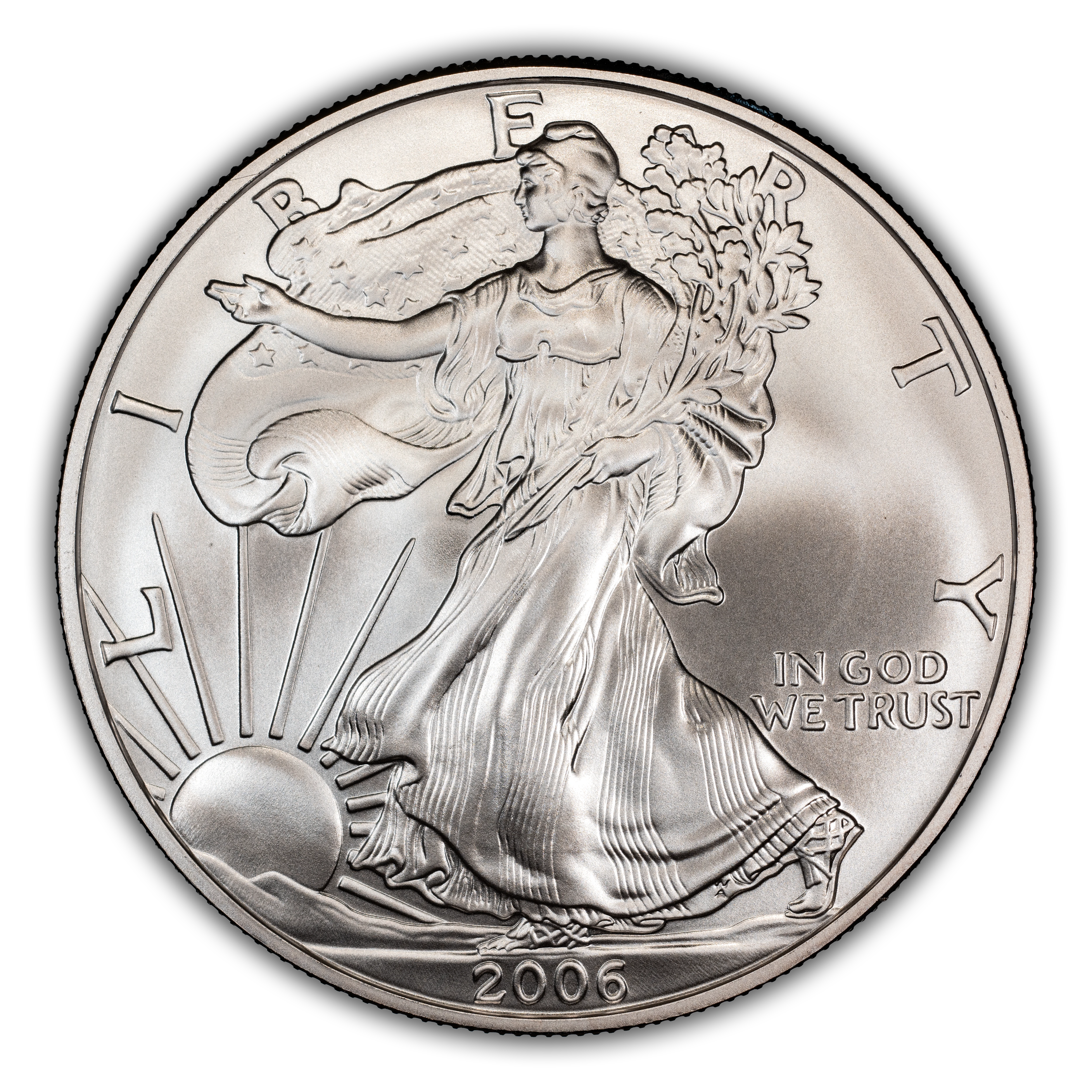 2006-W $1 Silver Eagle, Burnished MS