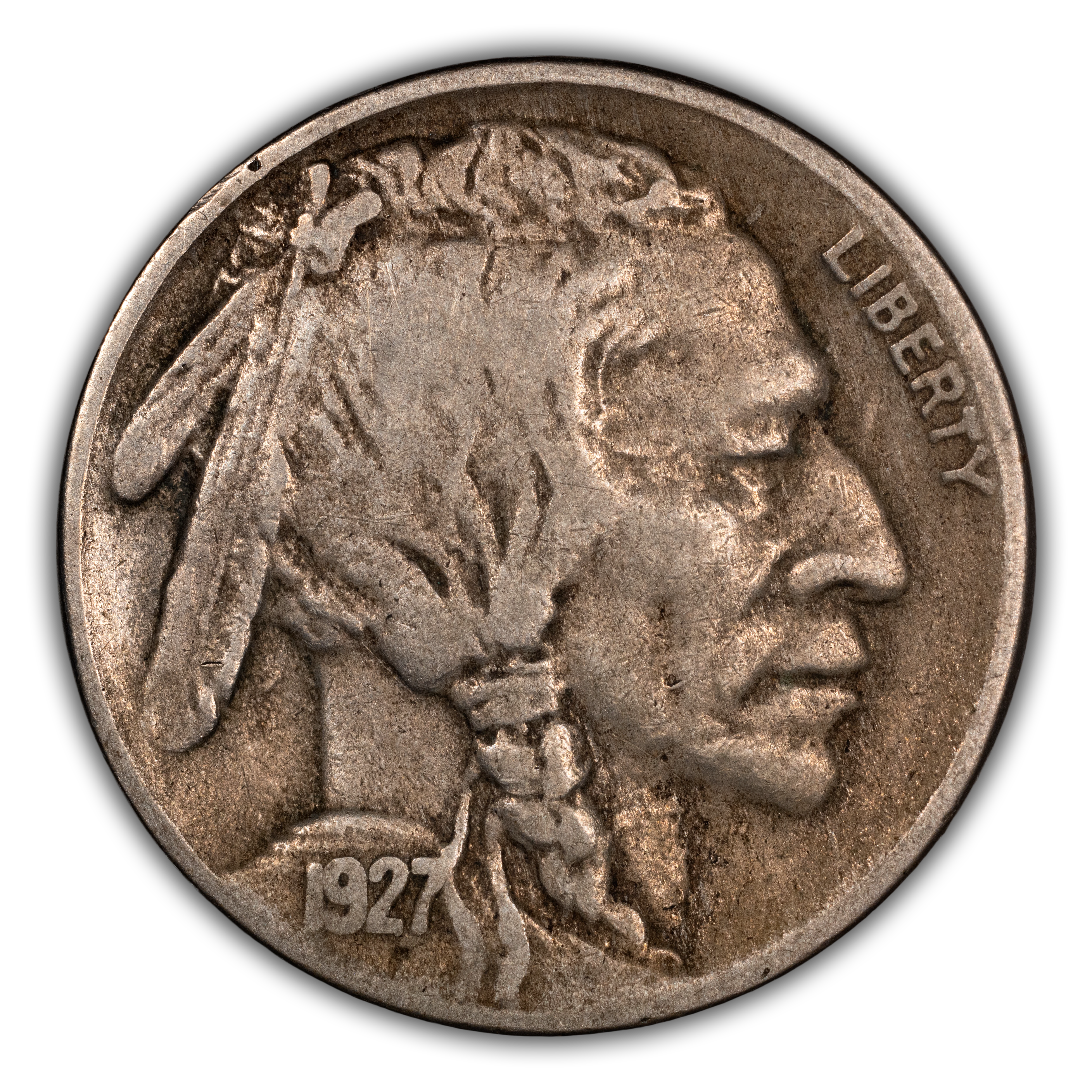 1927-S 5c 2 Feathers, FS-401 MS