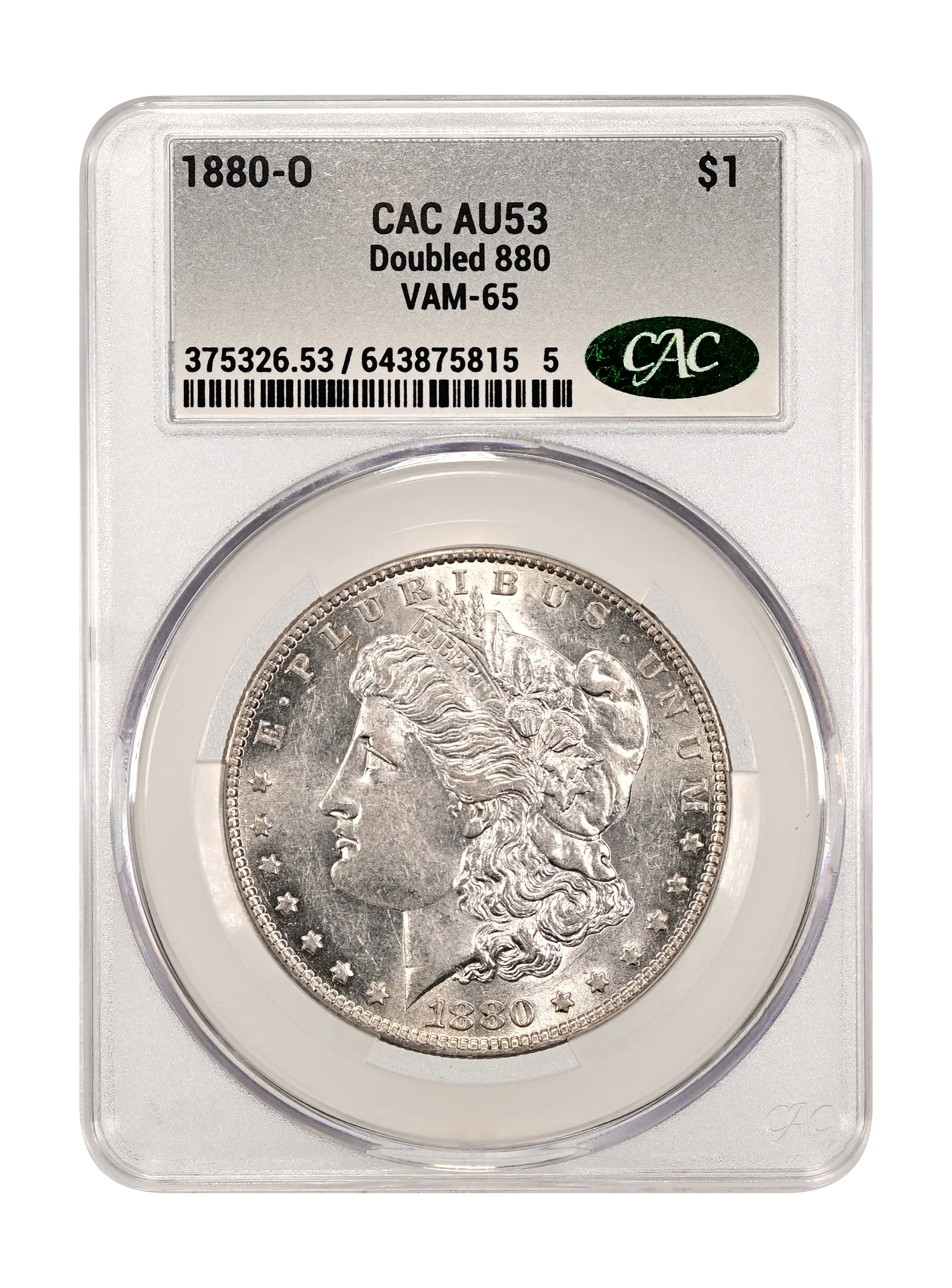 1880-O $1  Doubled 880, VAM-65 MS thumbnail 3